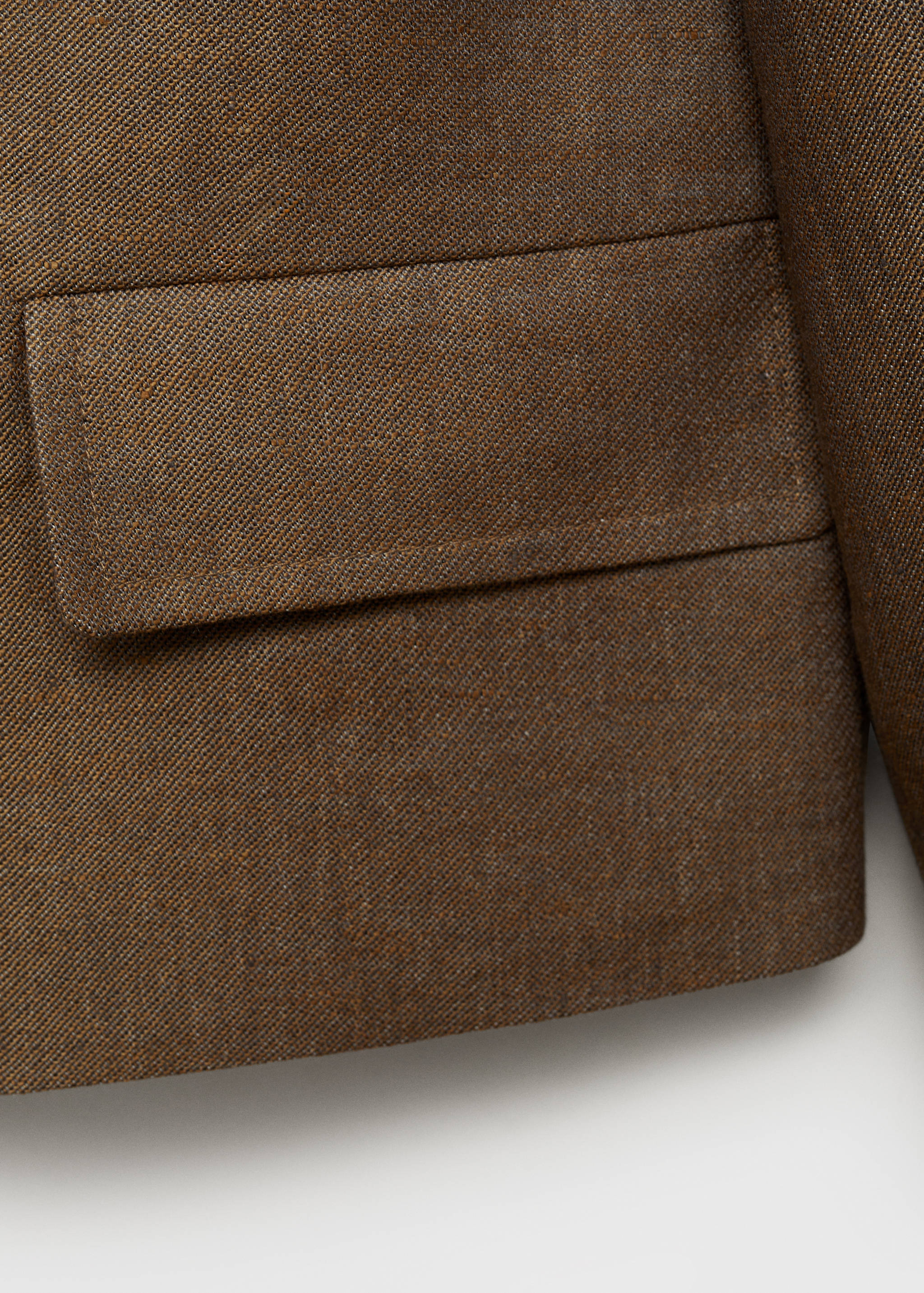 Linen-blend cropped jacket - Details of the article 0