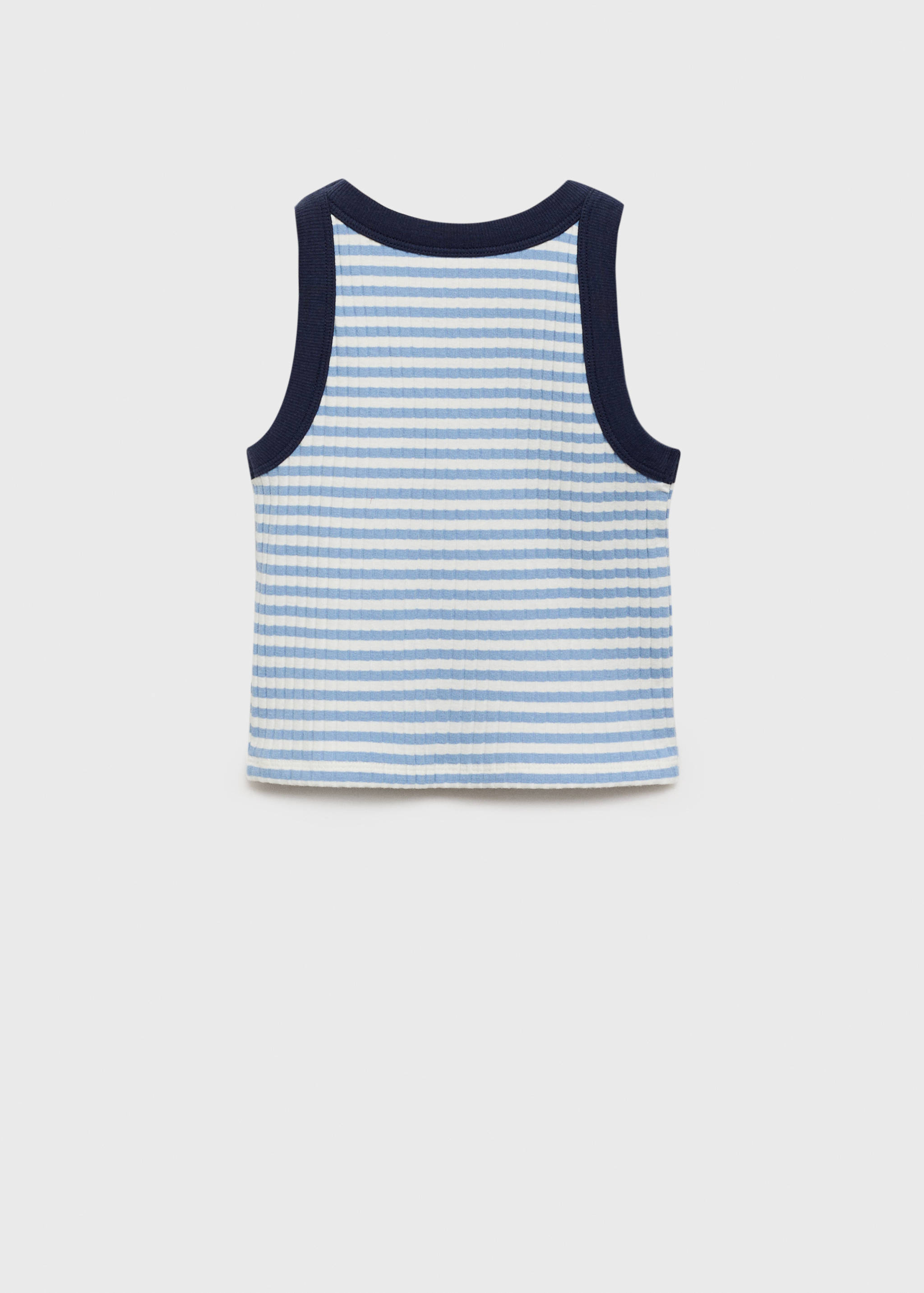 Striped cotton-blend top - Reverse of the article