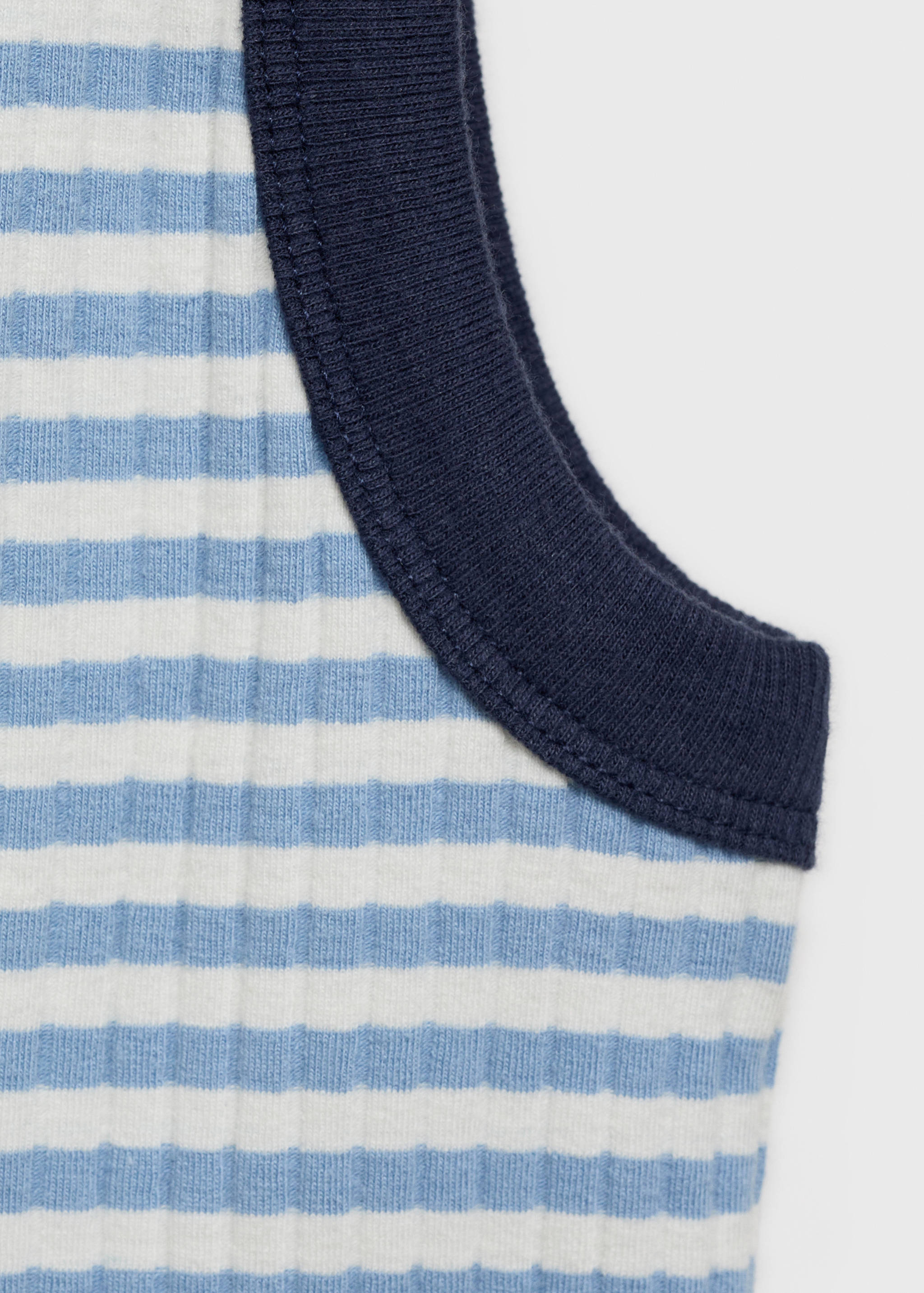 Striped cotton-blend top - Details of the article 0