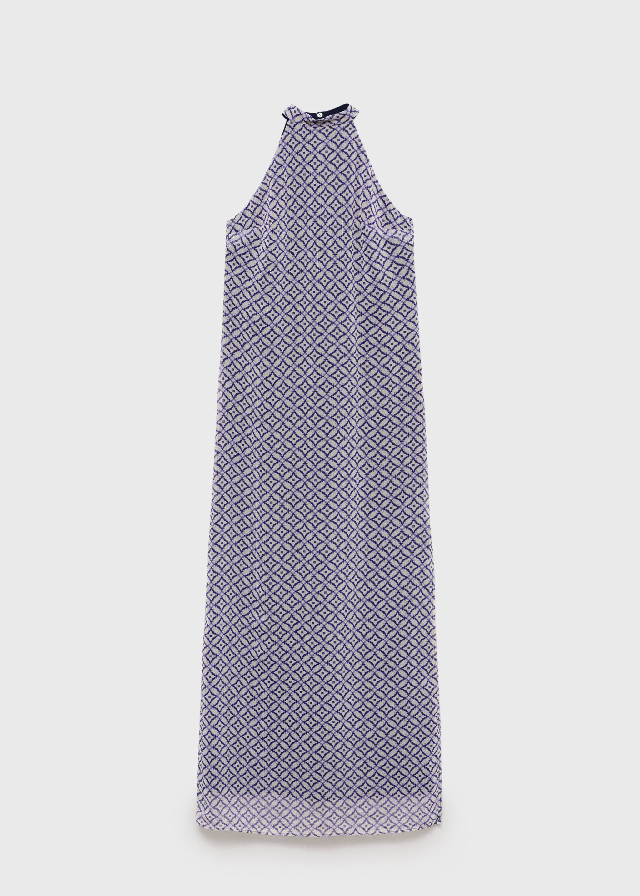 Vestido estampado cuello halter - Artículo sin modelo