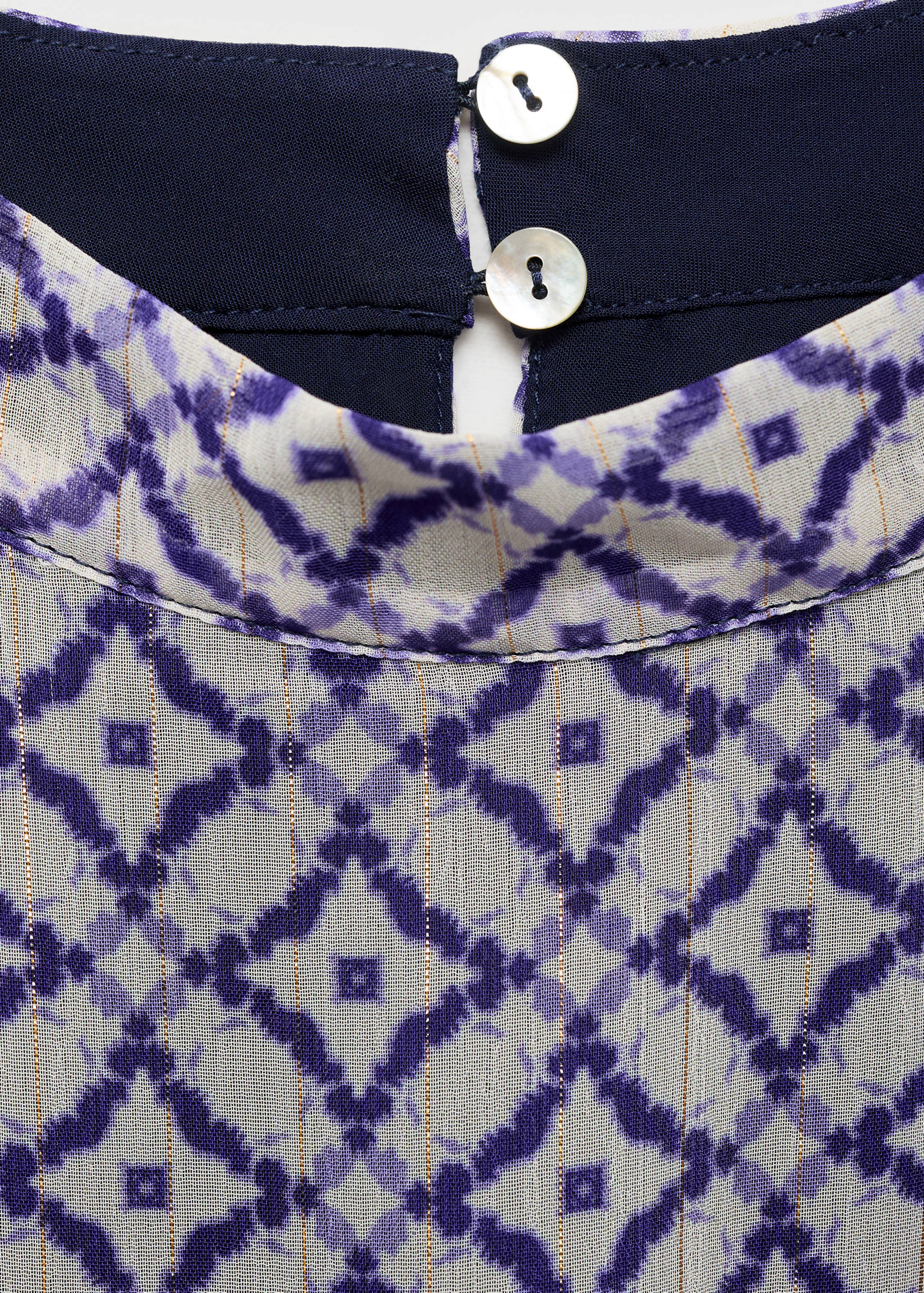 Vestido estampado cuello halter - Detalle del artículo 8