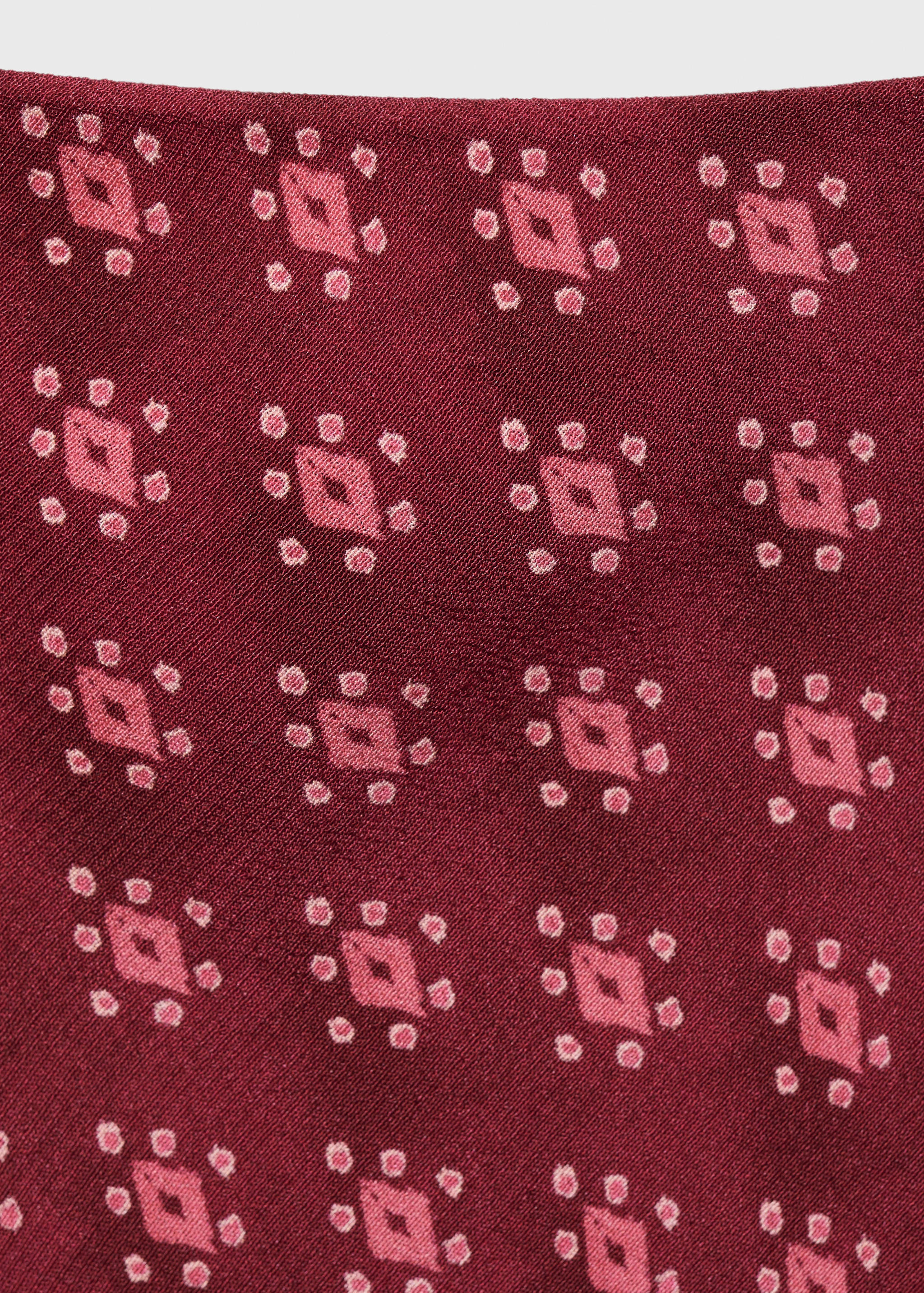 Printed long skirt - Details of the article 8