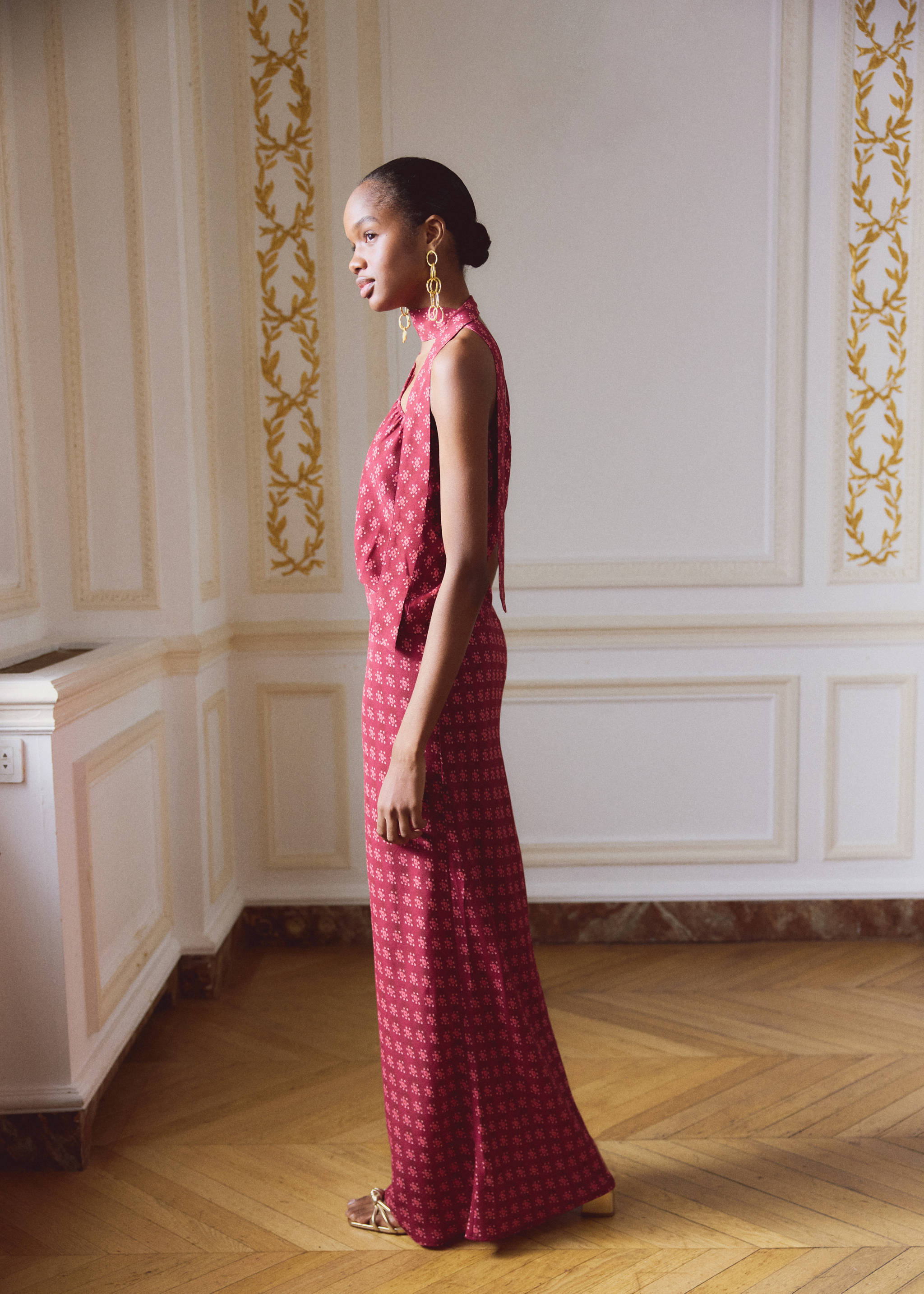 Printed long skirt - Details of the article 5