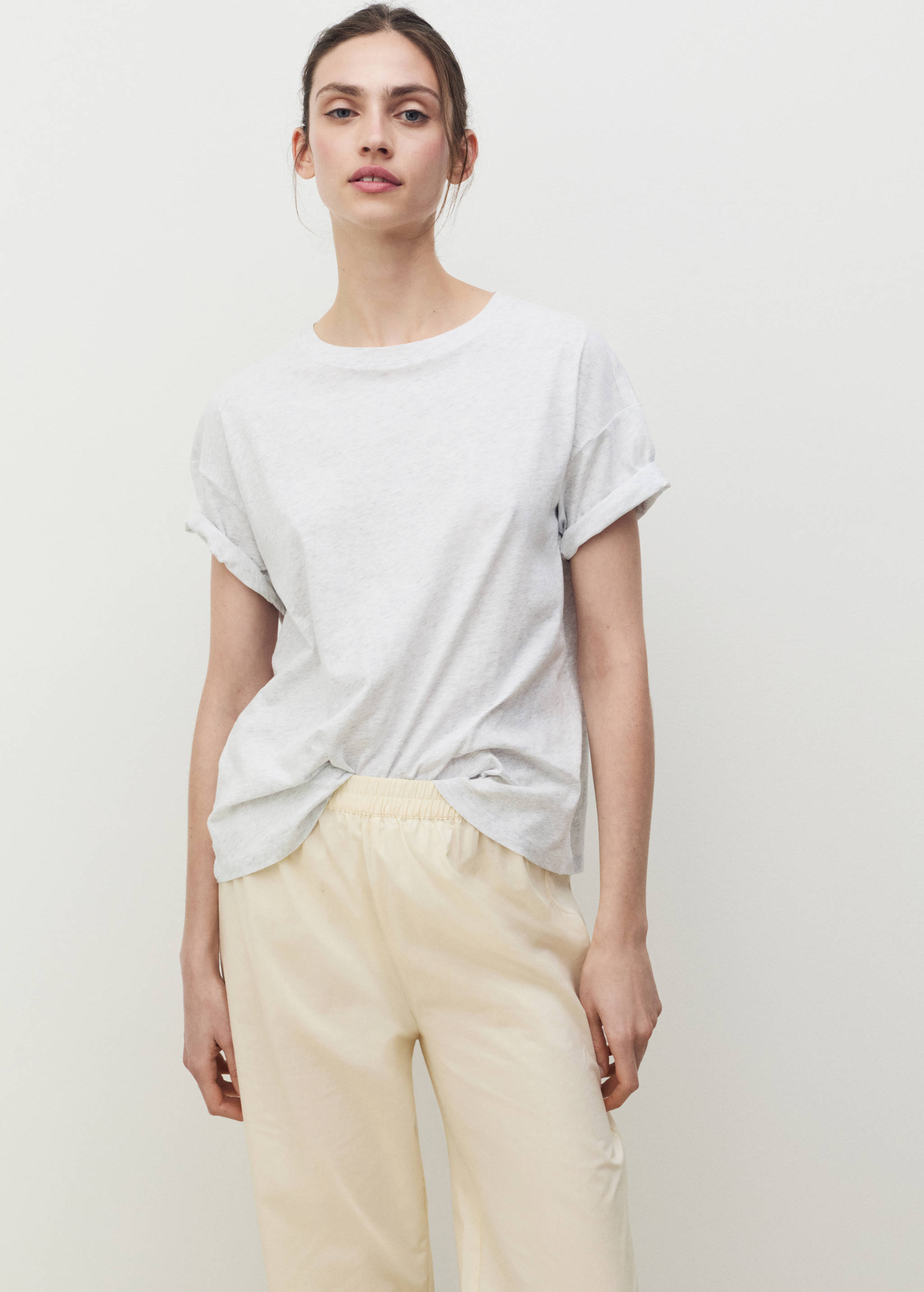 T-shirt coton manches courtes - Plan moyen