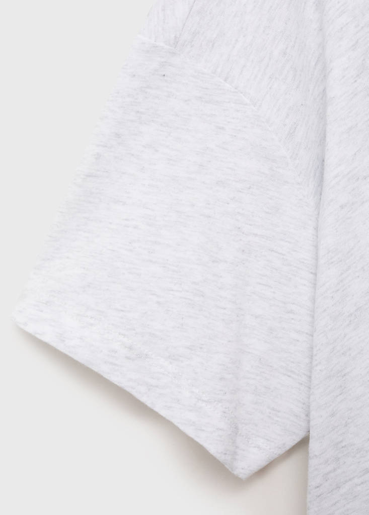 Short-sleeved cotton t-shirt — Vanilla