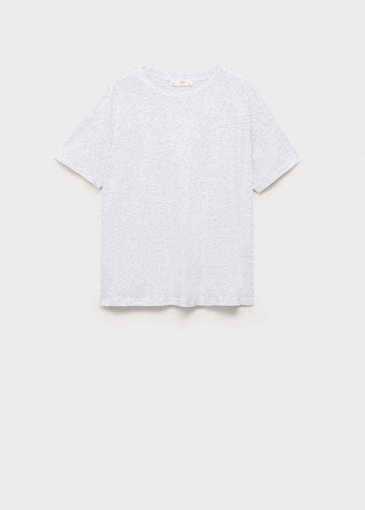 Short-sleeved cotton t-shirt — Vanilla