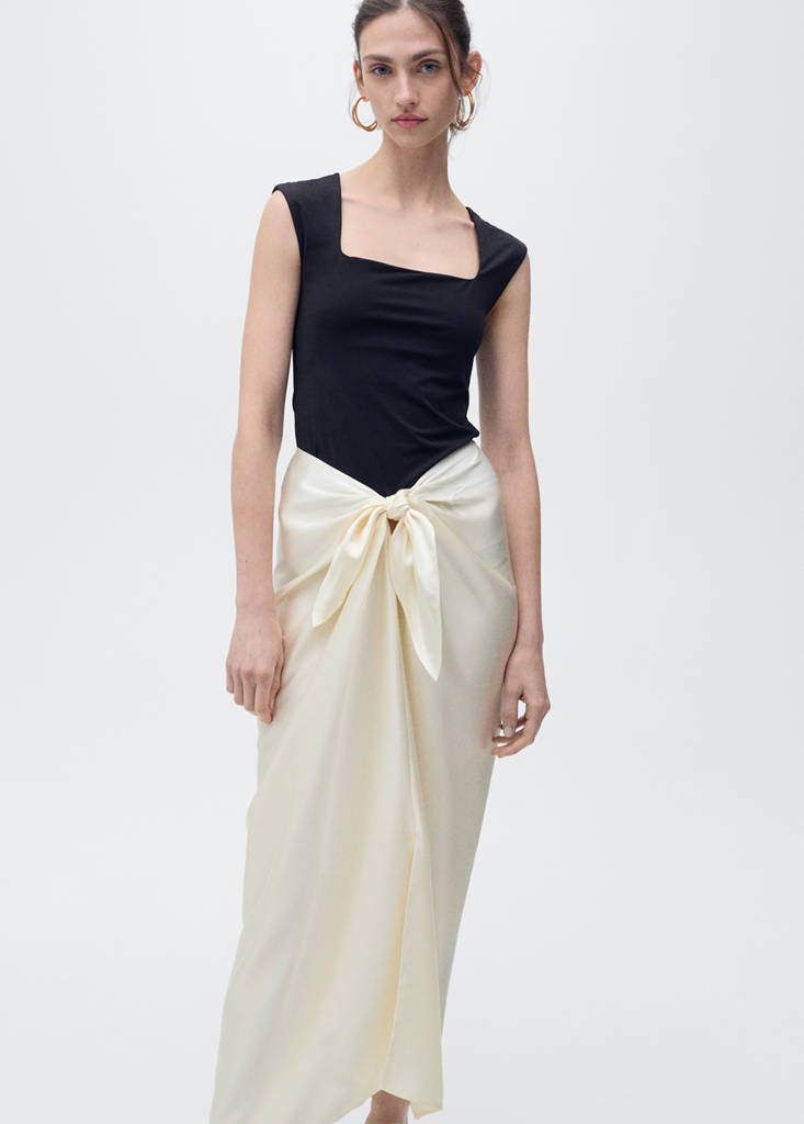SKIRT GOLDI-L — Ecru