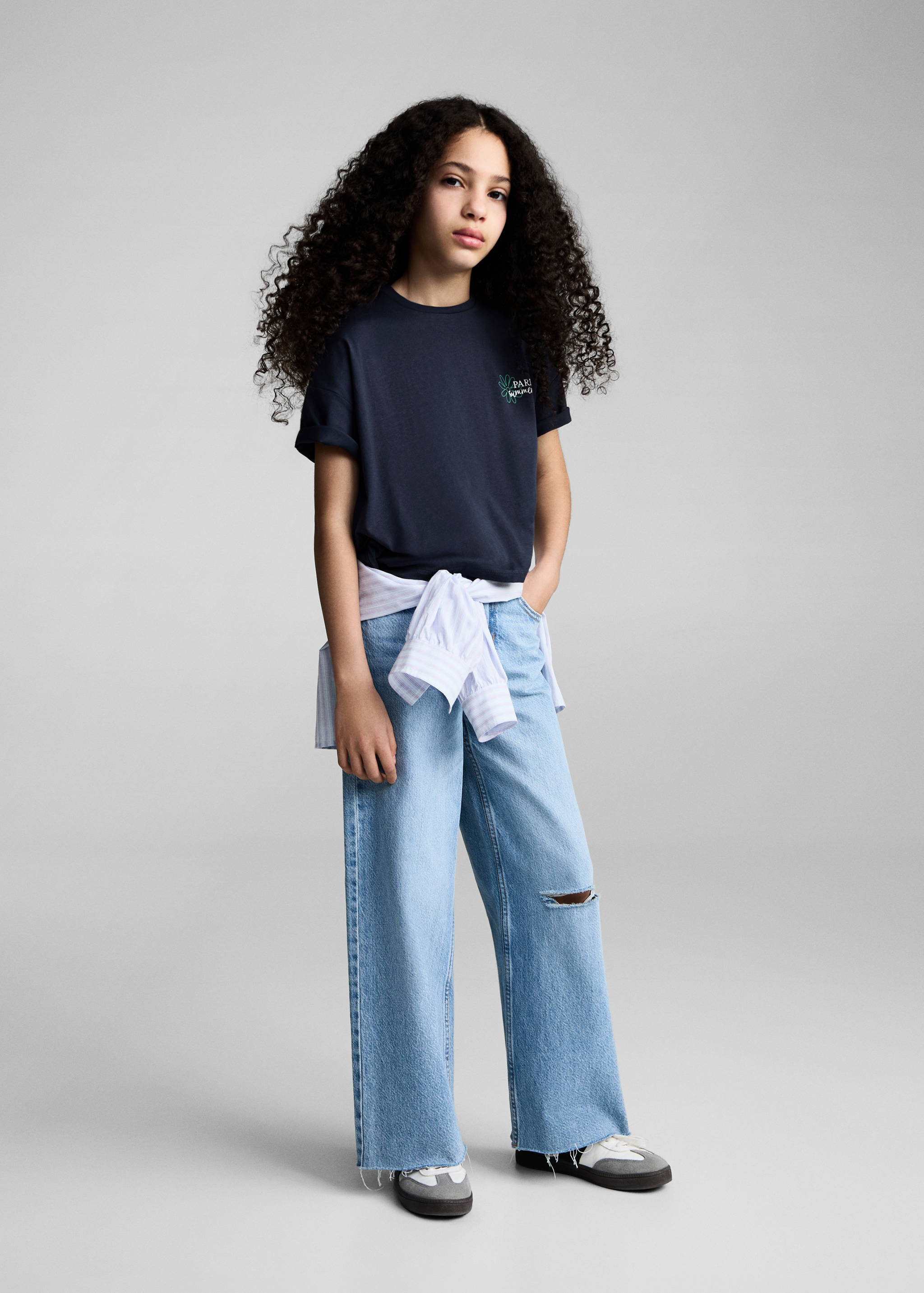 Message cotton T-shirt - General plane