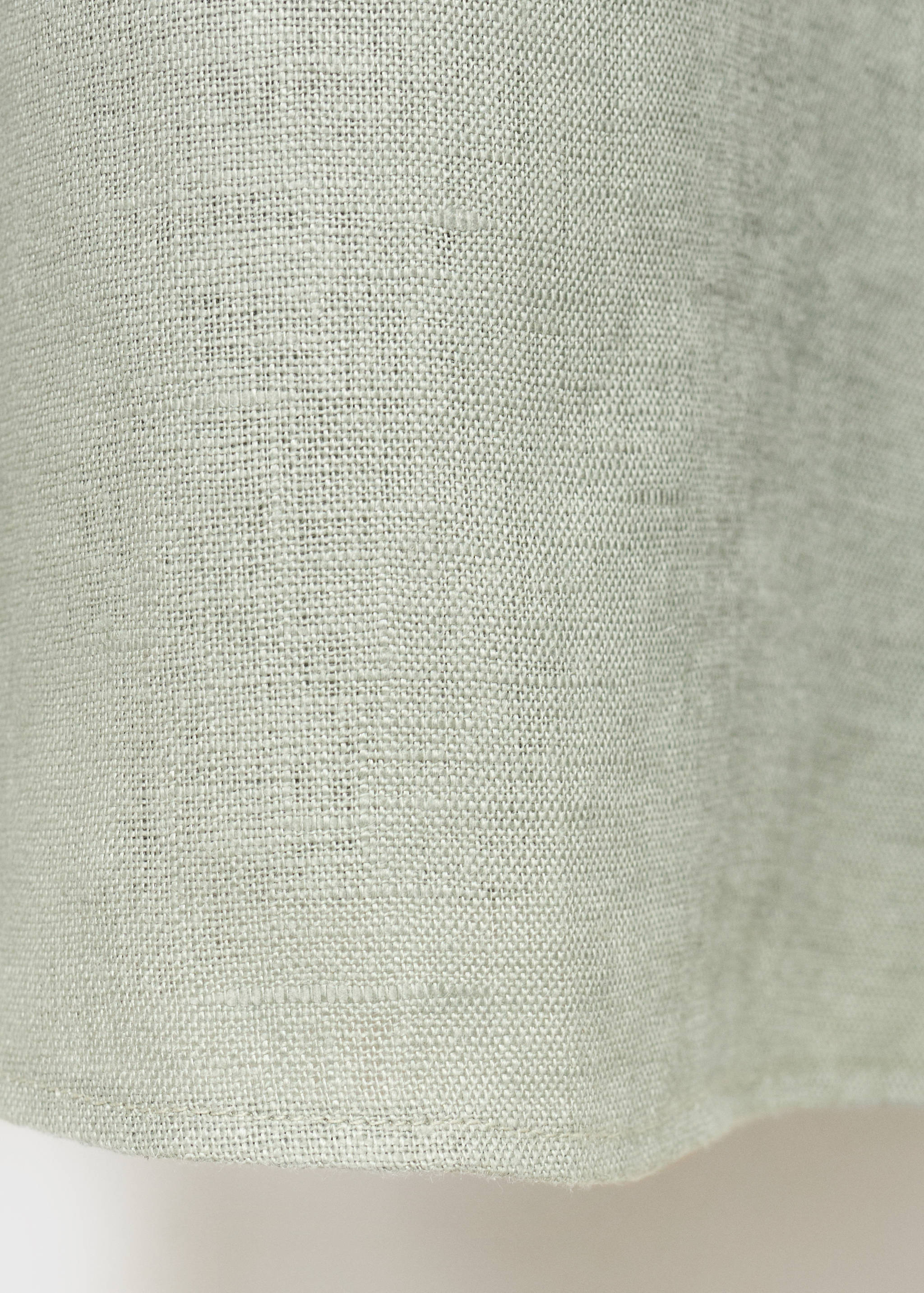 Vestido de linho com mangas abaloadas - Pormenor do artigo 0