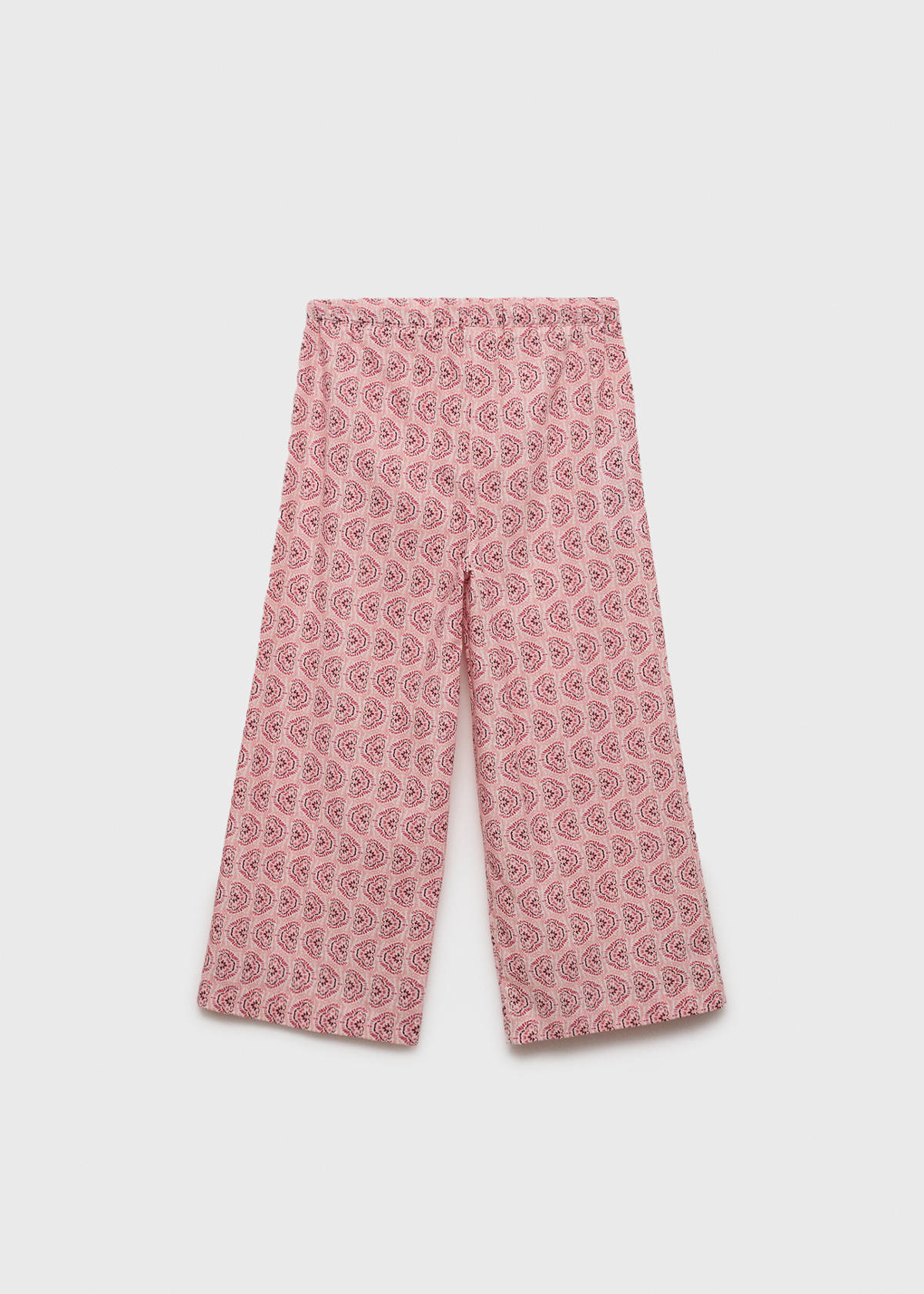 Printed cotton trousers — Pink