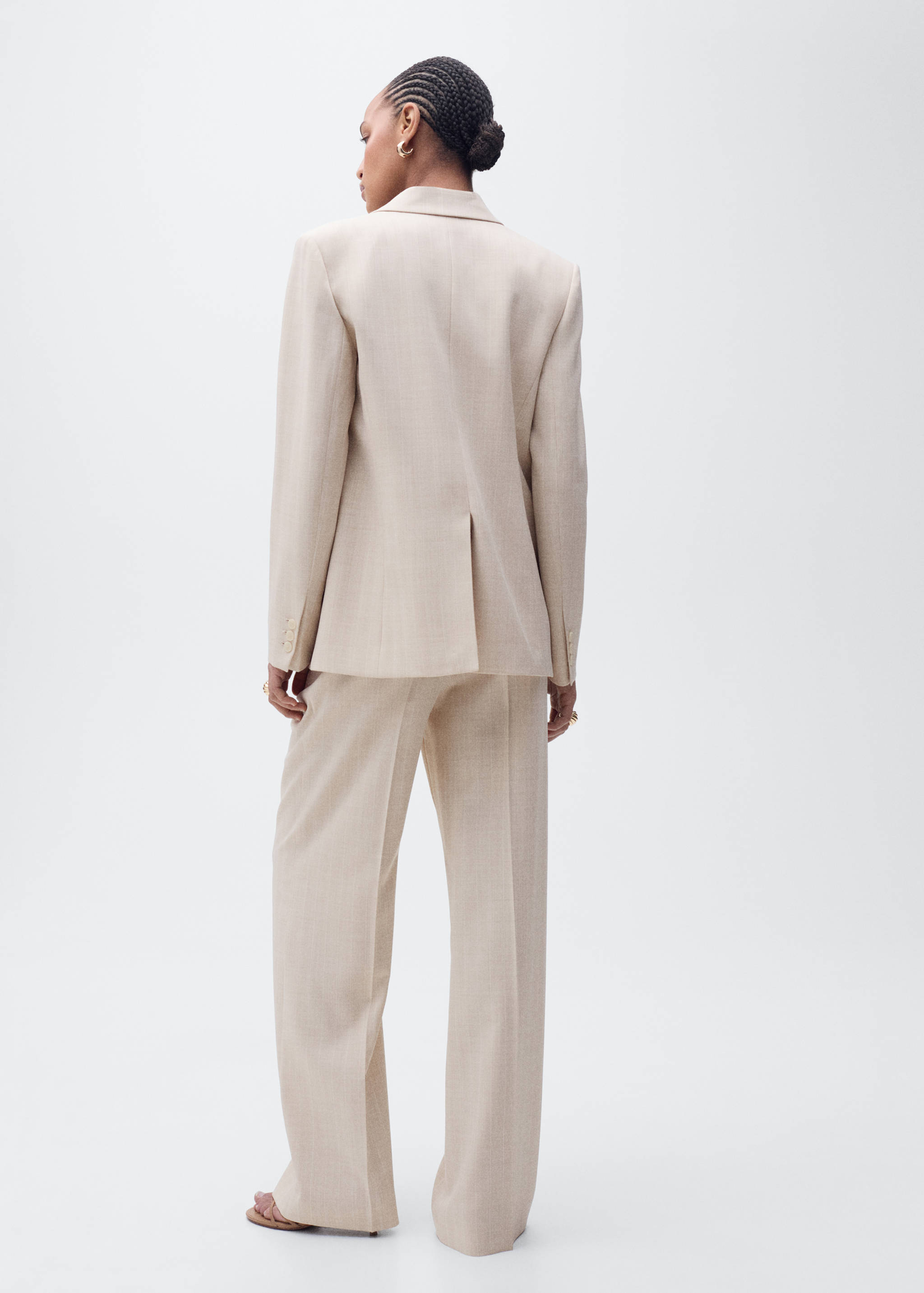Straight suit trousers - Reverse of the article