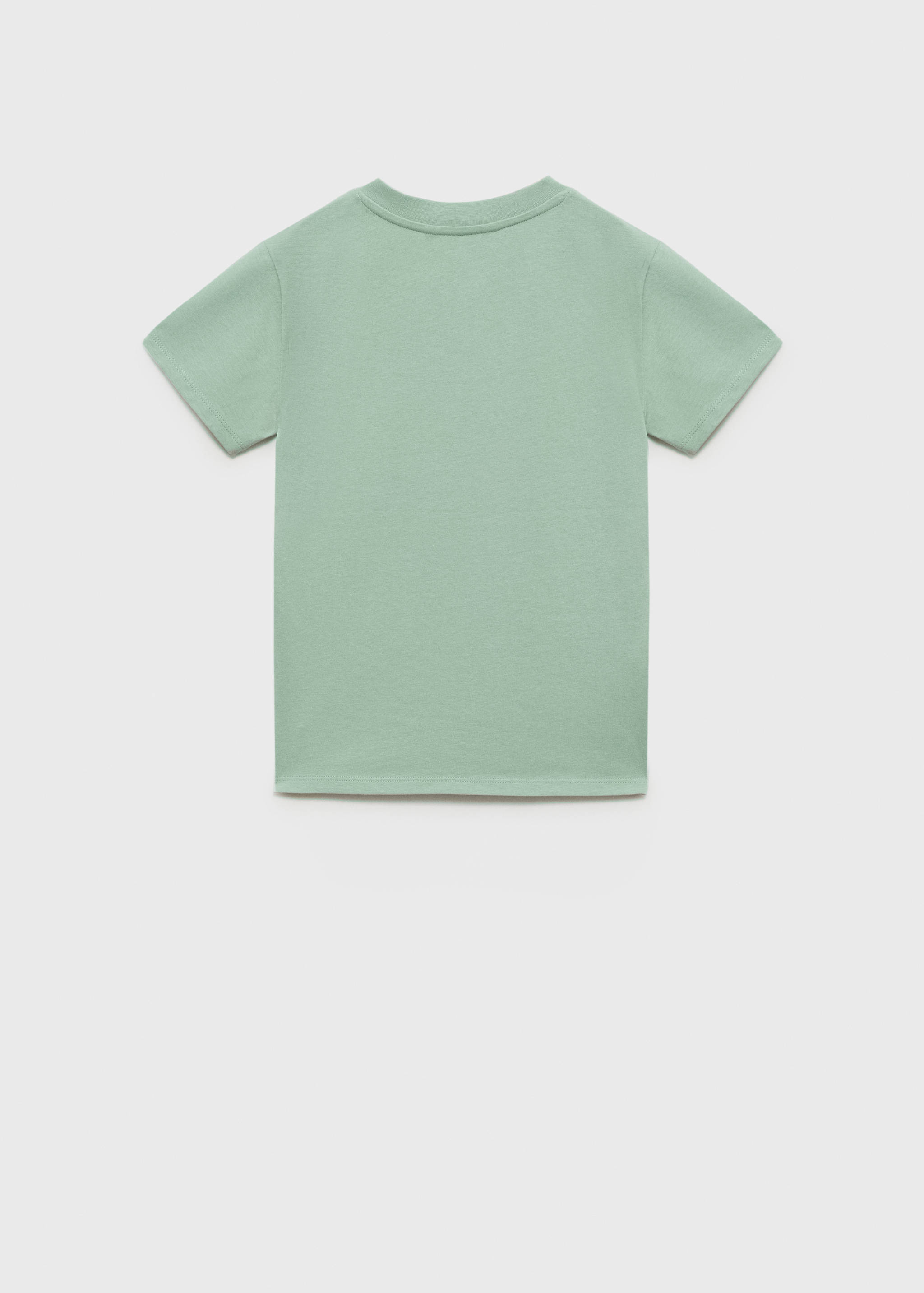 Buttoned cotton T-shirt - Reverse of the article