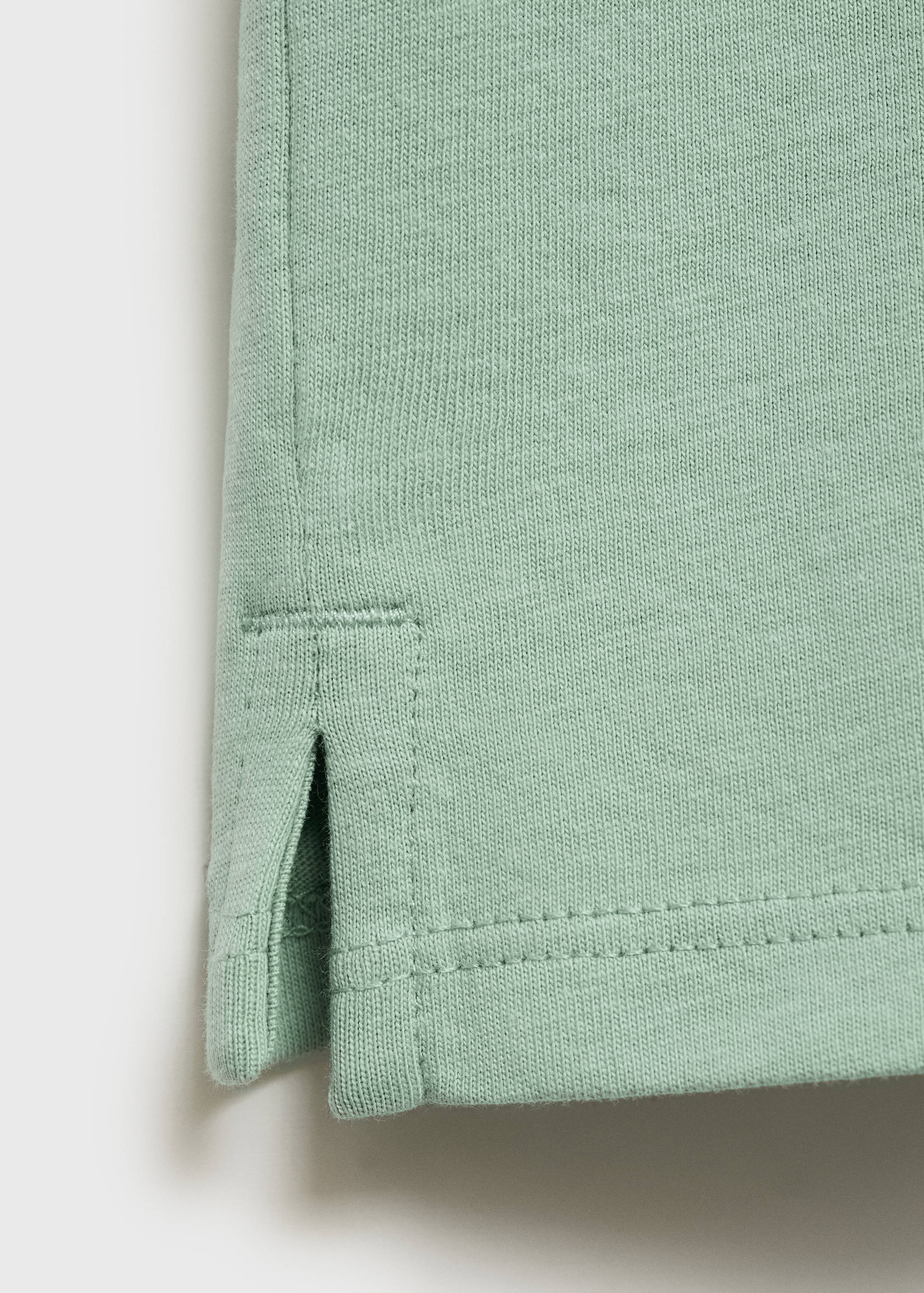 Buttoned cotton T-shirt - Details of the article 0