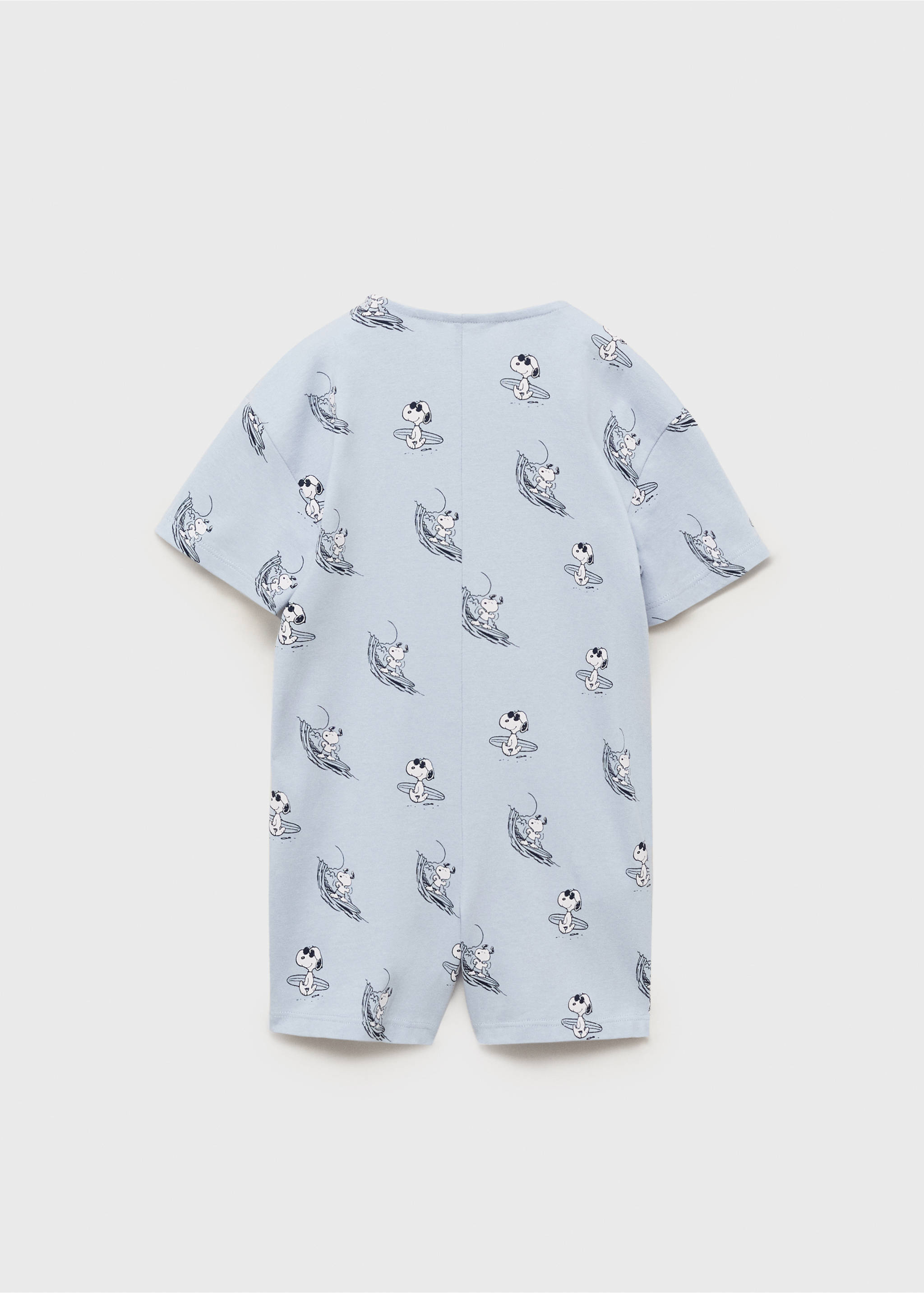 Pijama corto Snoopy - Reverso del artículo, Azul. Ref: 87076718-00.