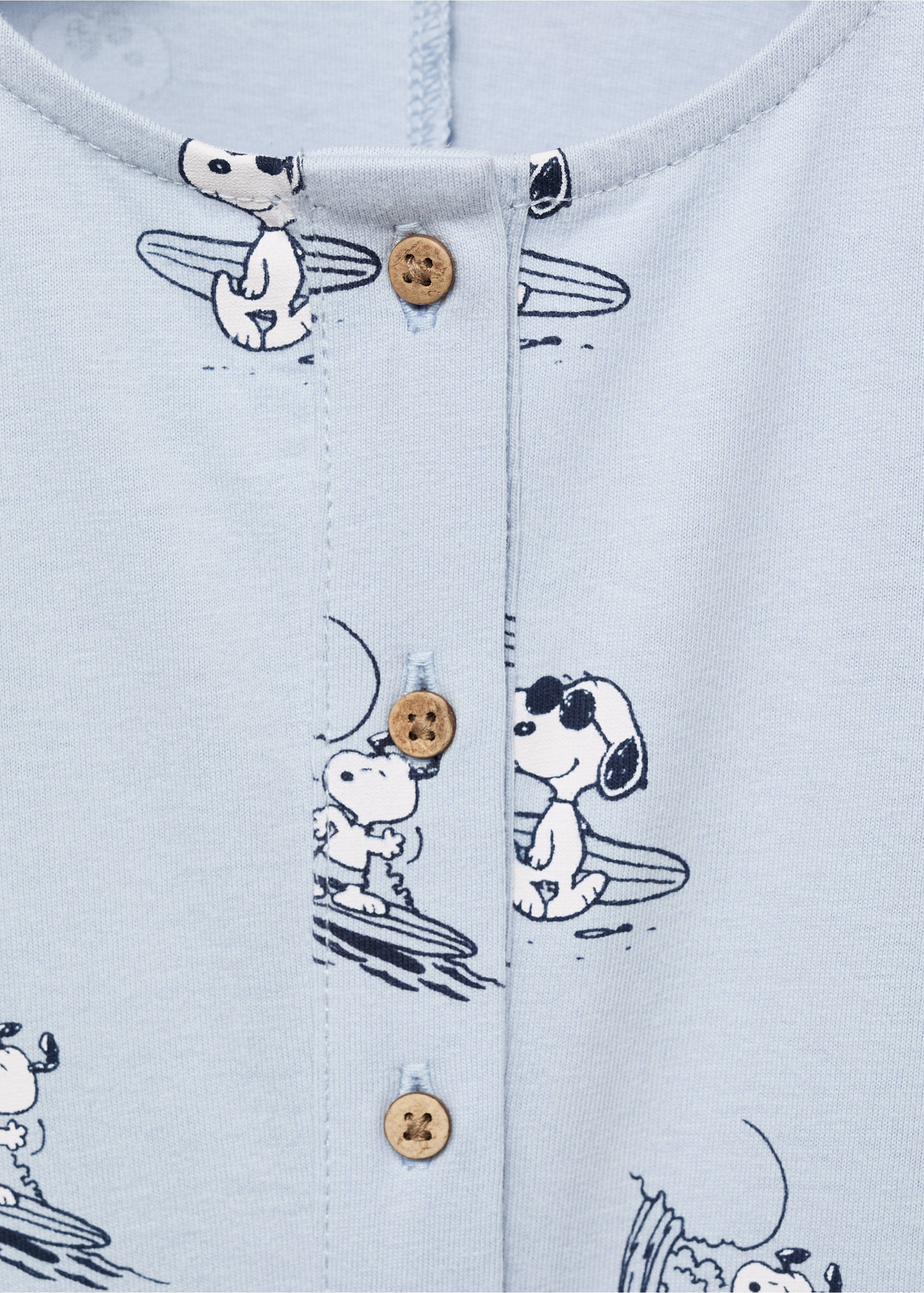 Pijama corto Snoopy - Detalle del artículo 8, Azul. Ref: 87076718-00.