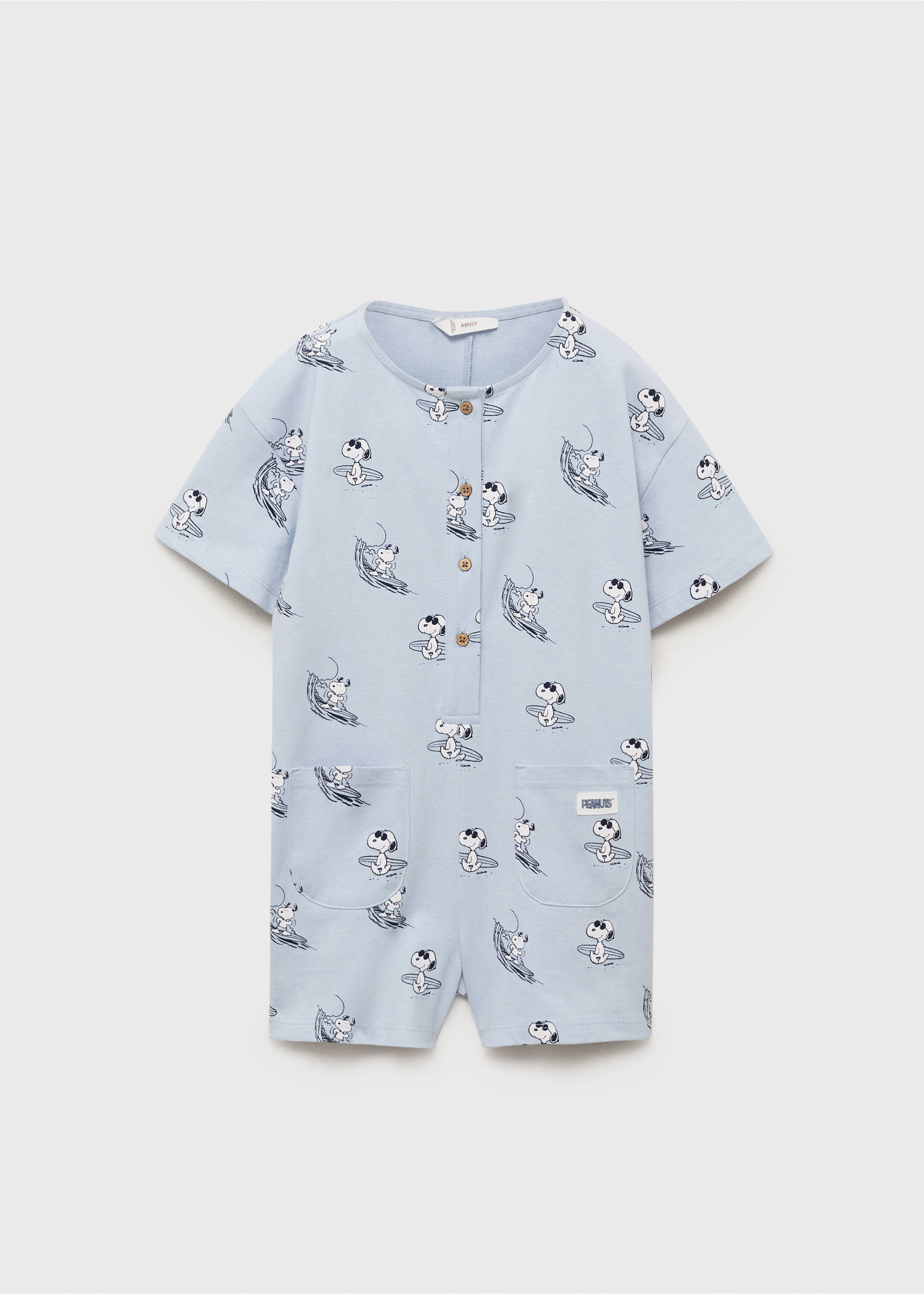 Pijama corto Snoopy - Artículo sin modelo, Azul. Ref: 87076718-00.