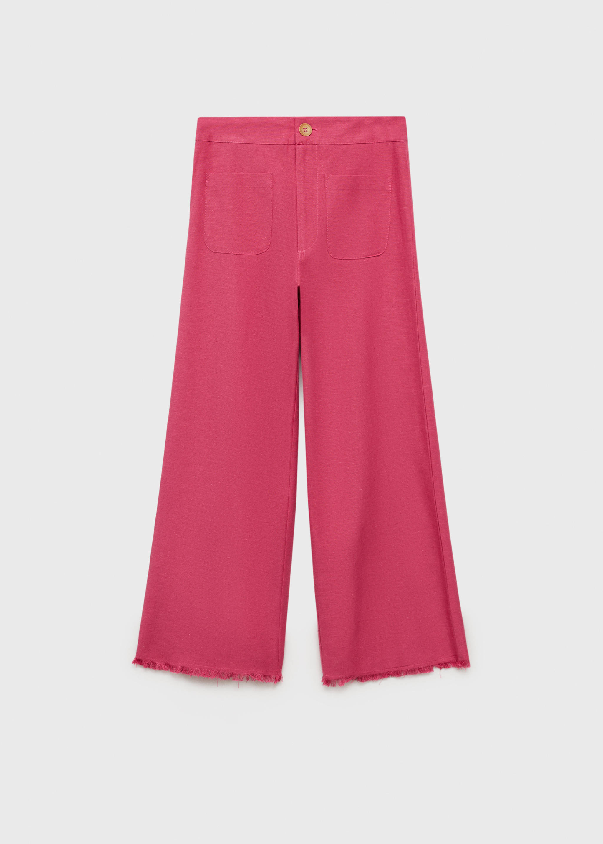 Linen-blend culotte pants - Article without model