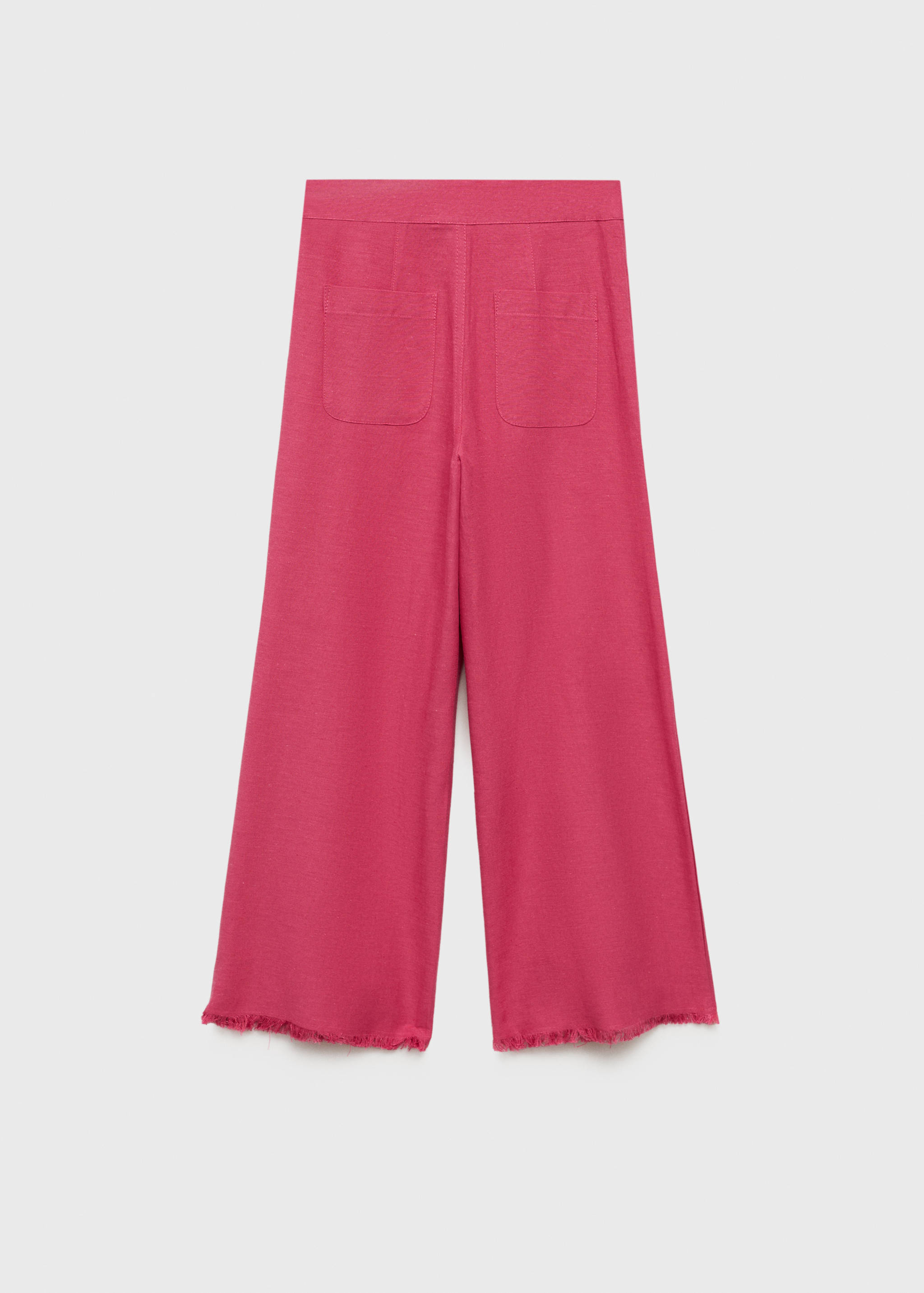 Linen-blend culotte pants - Reverse of the article