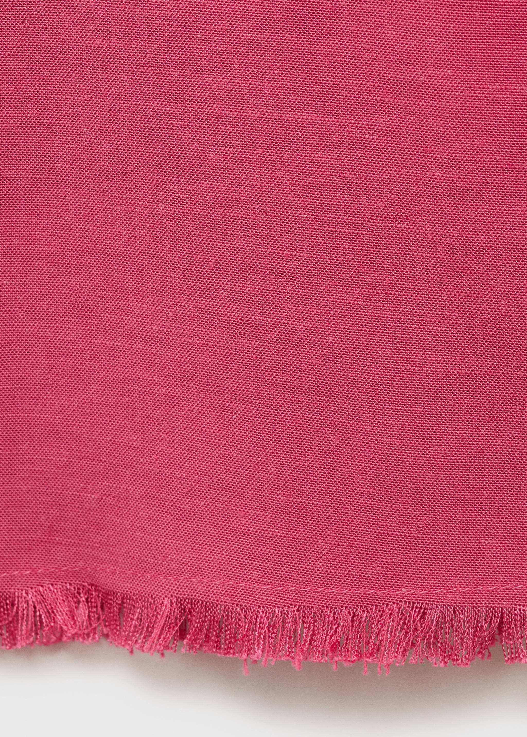 Linen-blend culotte pants - Details of the article 0