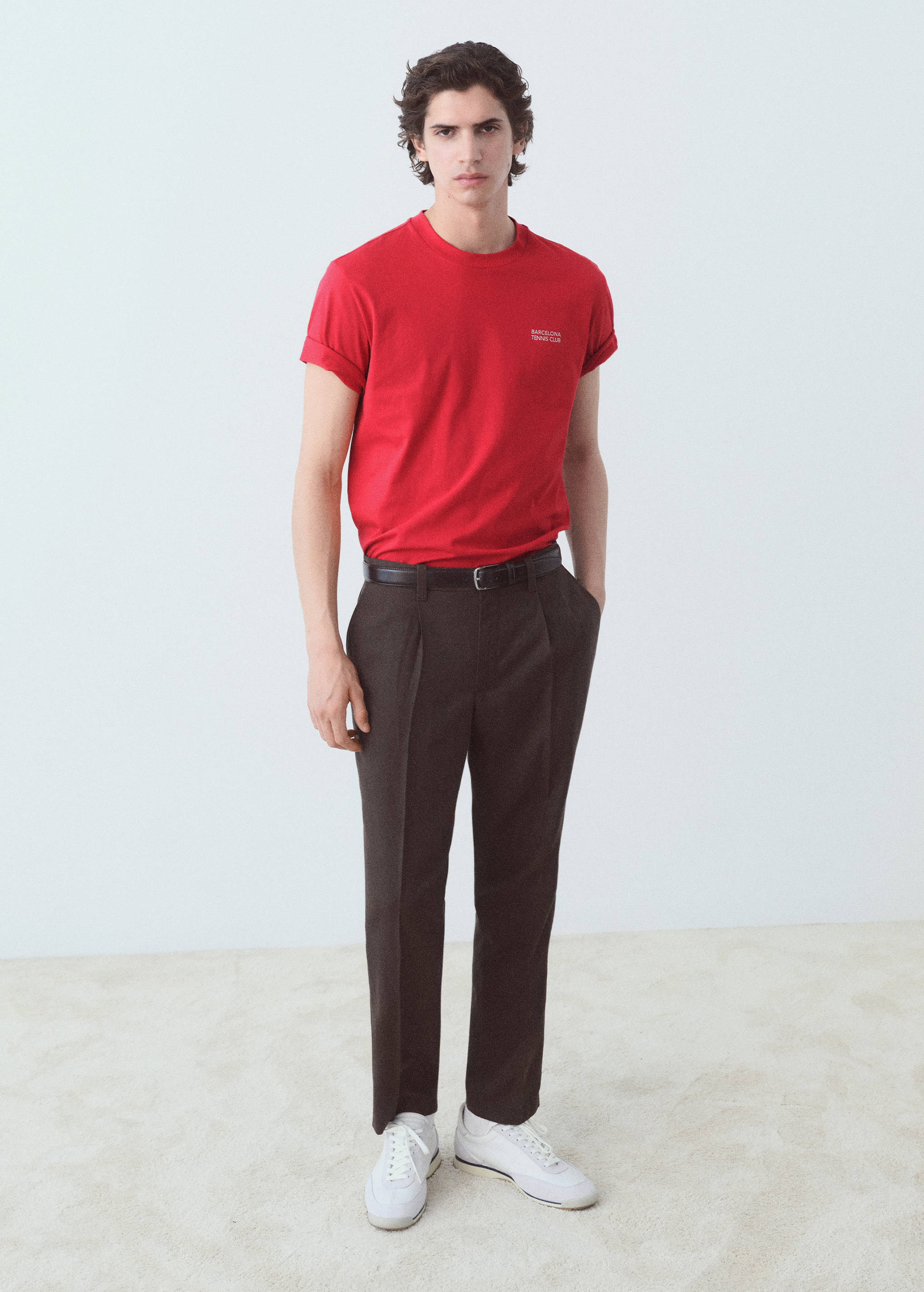 Printed text T-shirt - General plane