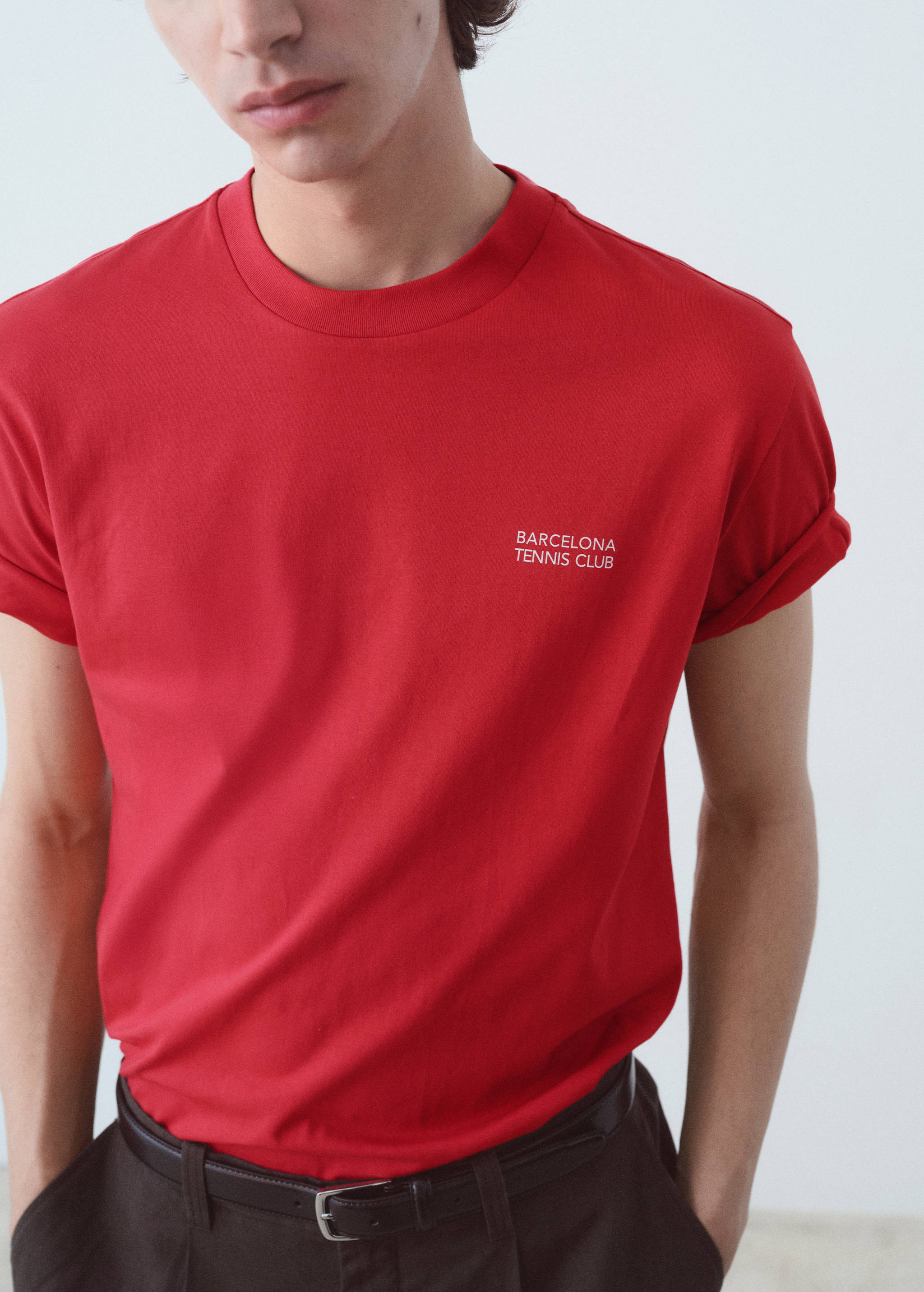 Printed text T-shirt - Details of the article 1