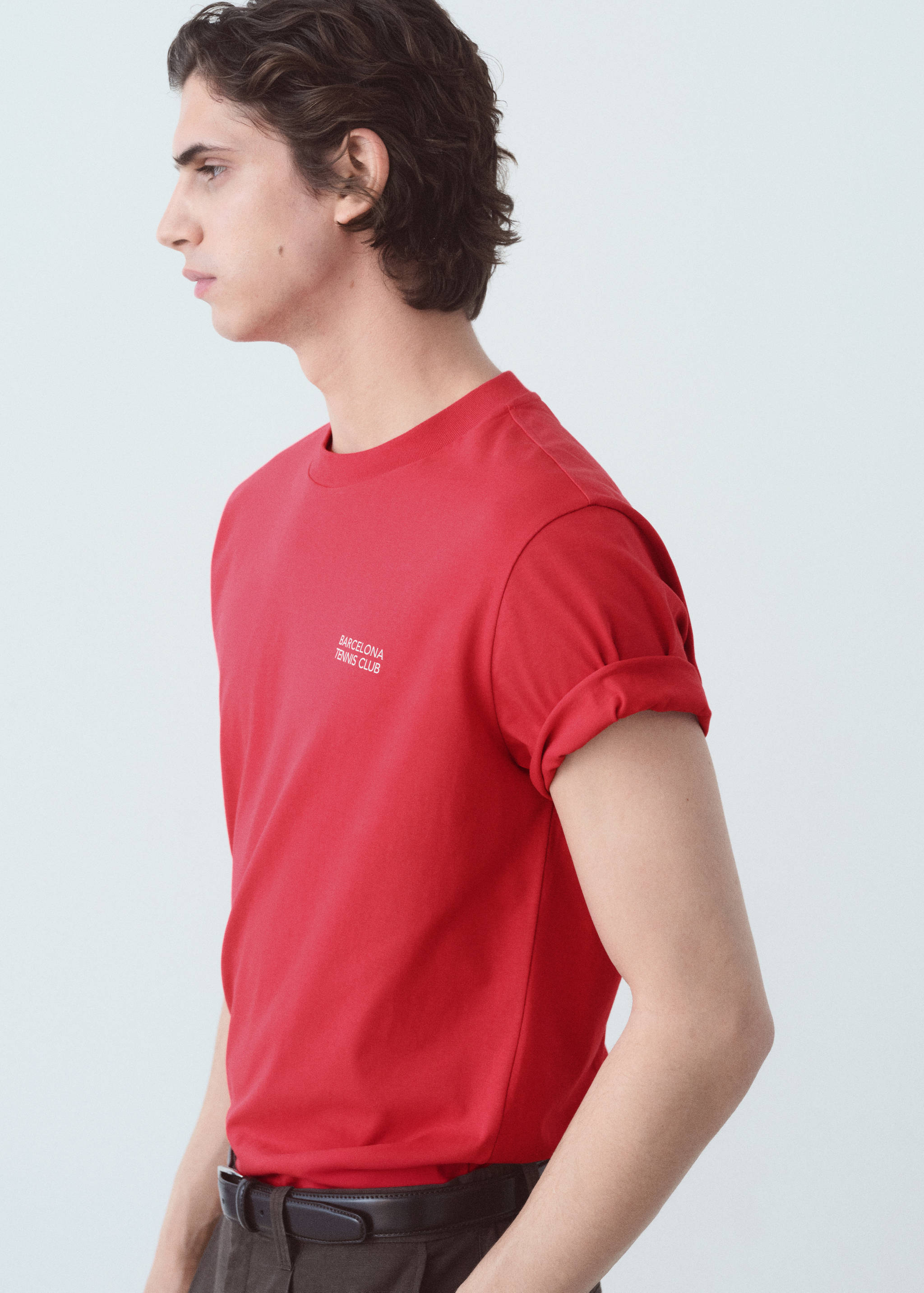 Printed text T-shirt - Details of the article 2