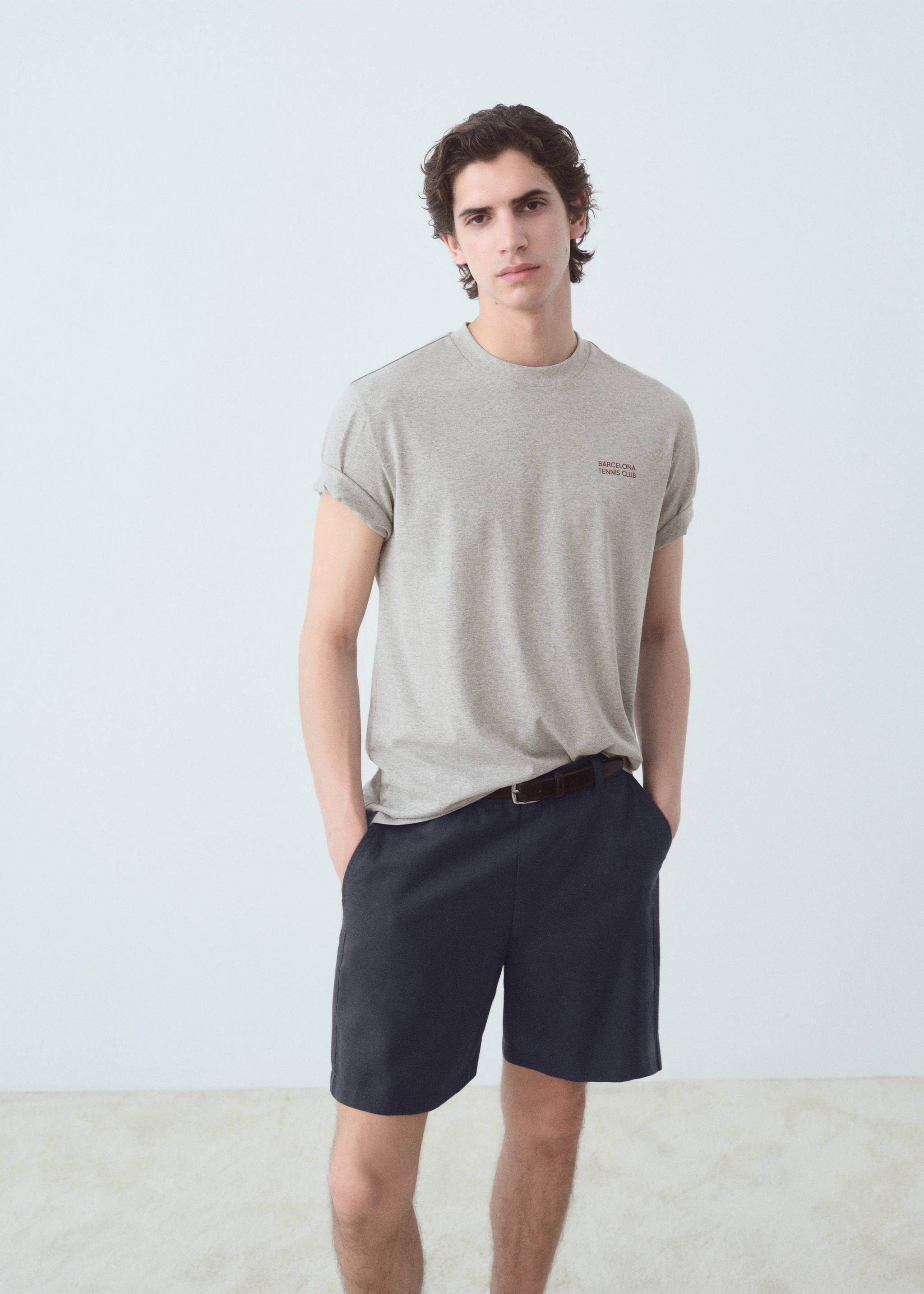 Printed text T-shirt - Medium plane