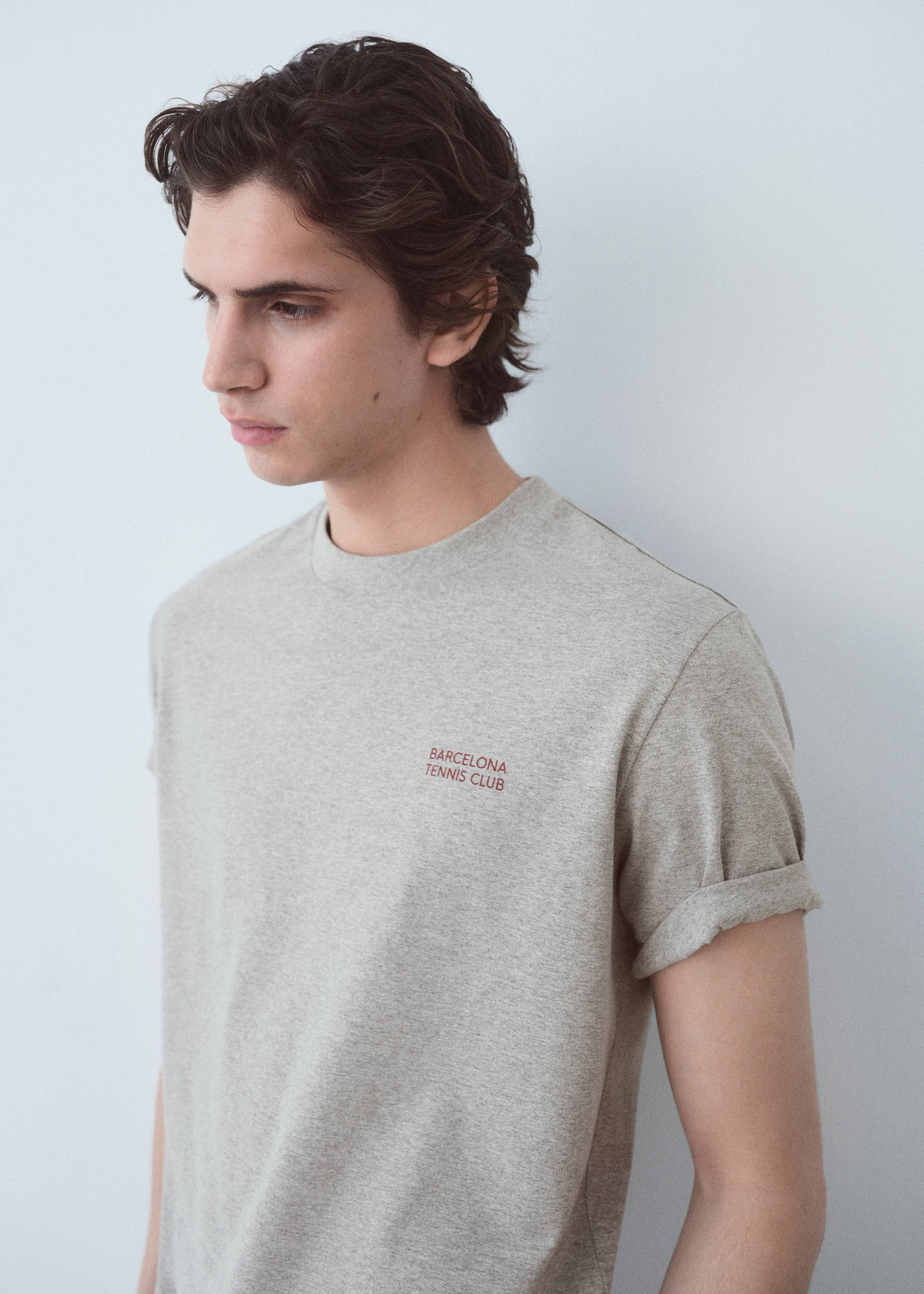 Printed text T-shirt - Details of the article 1