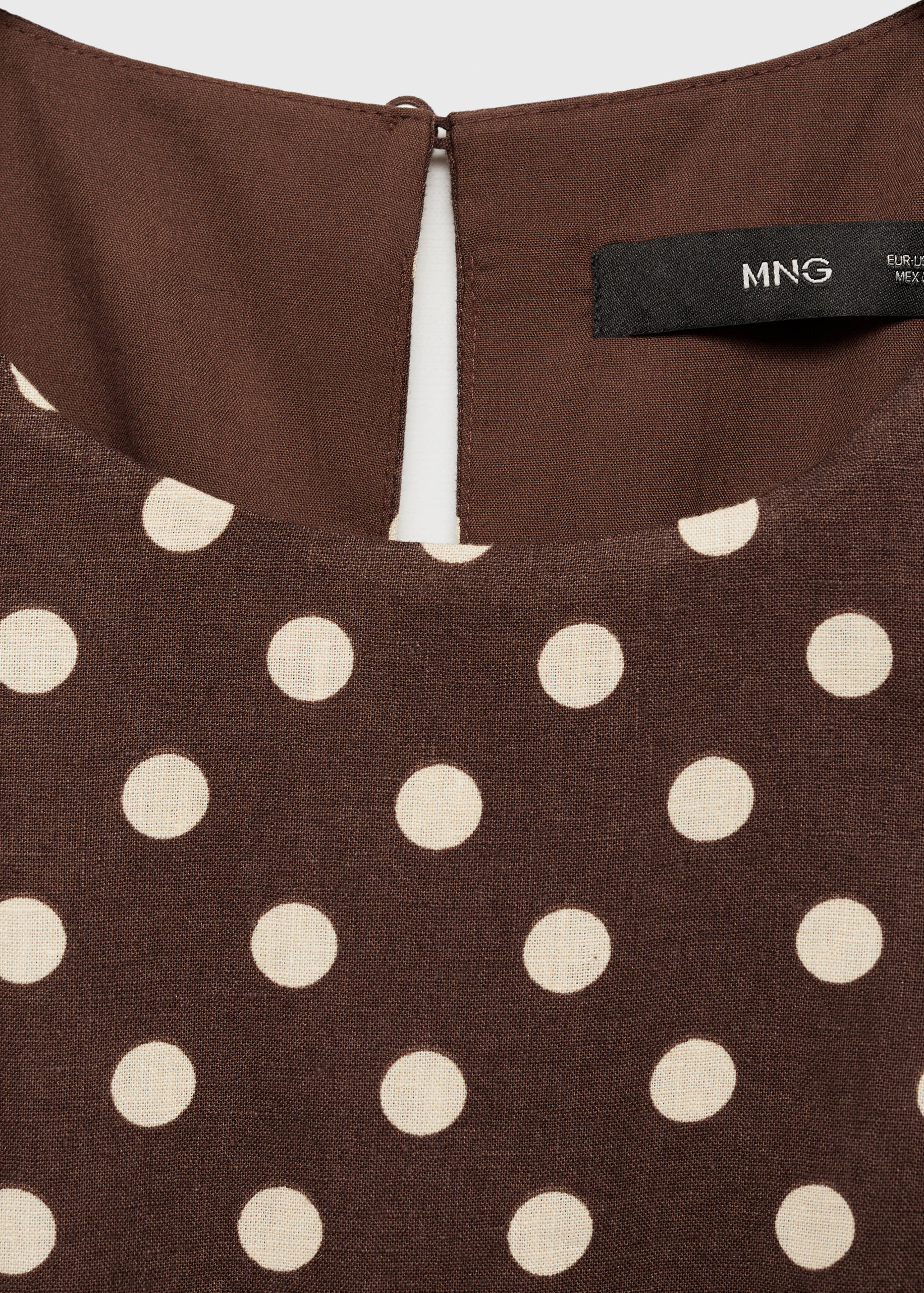 Combinaison lin à pois ceinture - Détail de l'article 0