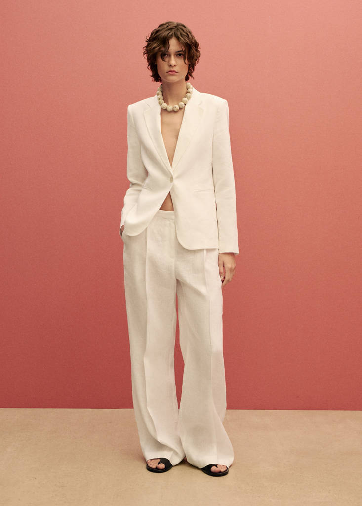 Linen suit jacket — Off White