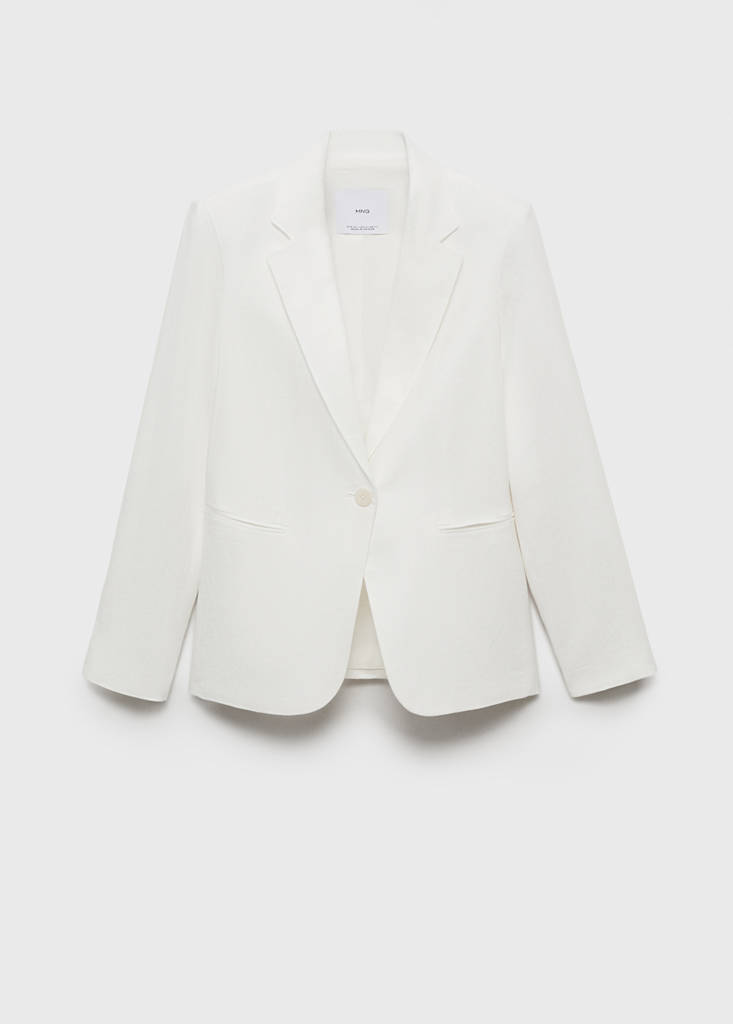 Linen suit jacket — Off White