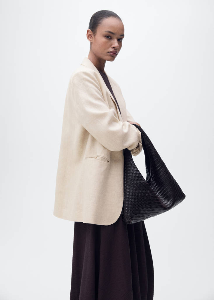 Linen suit jacket — Light/Pastel Grey