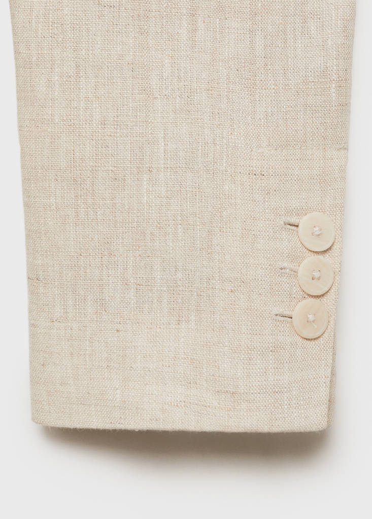 Linen suit jacket — Light/Pastel Grey