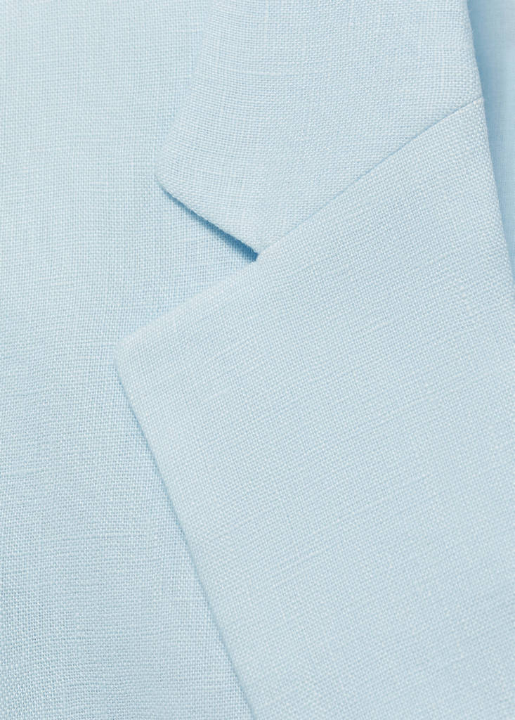 Linen suit jacket — Sky Blue