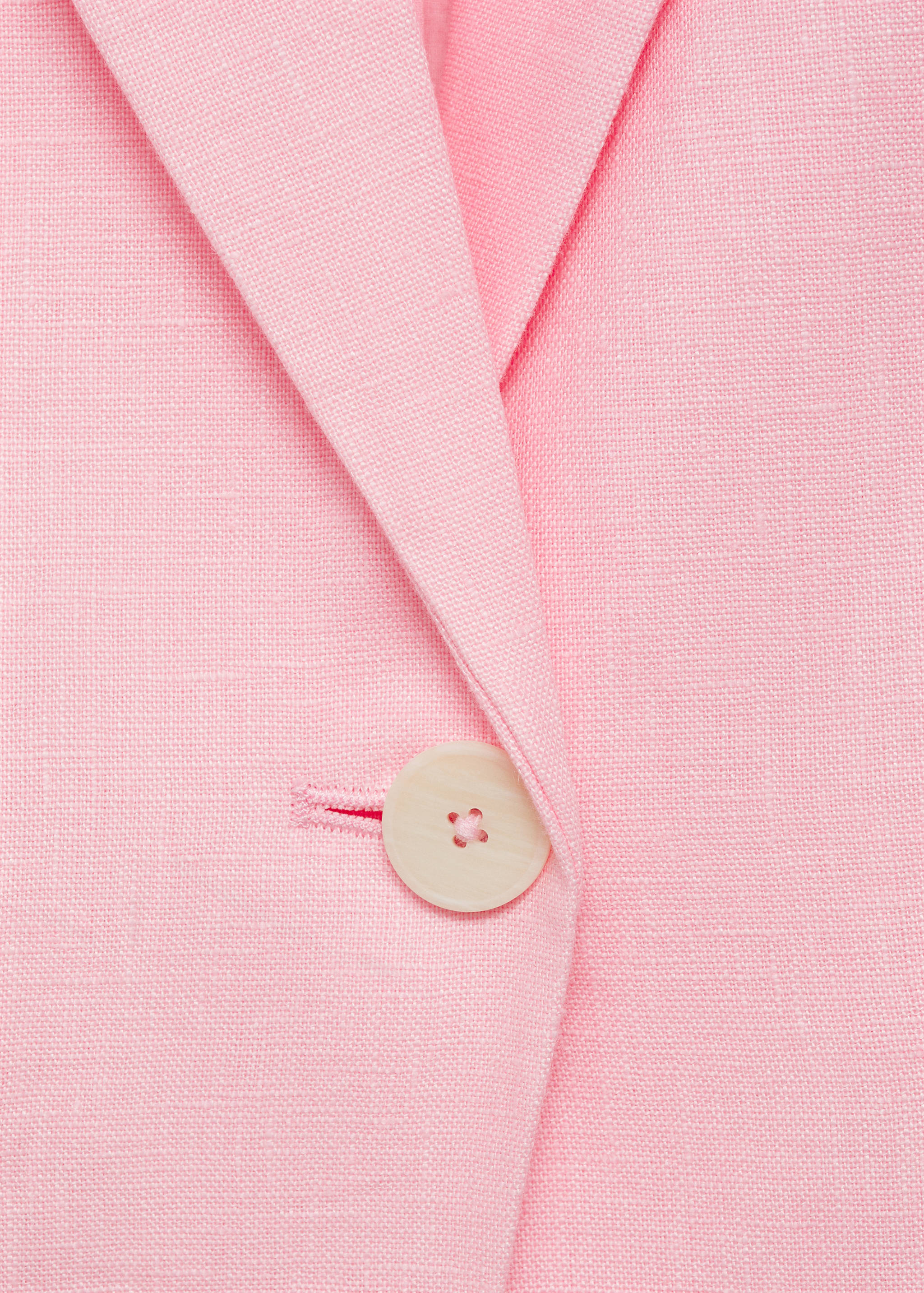 Blazer de fato de linho - Pormenor do artigo 8