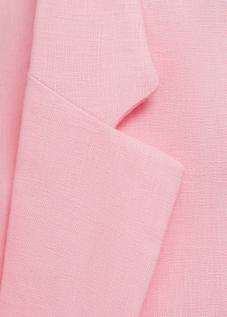 Linen suit jacket — Light Pink