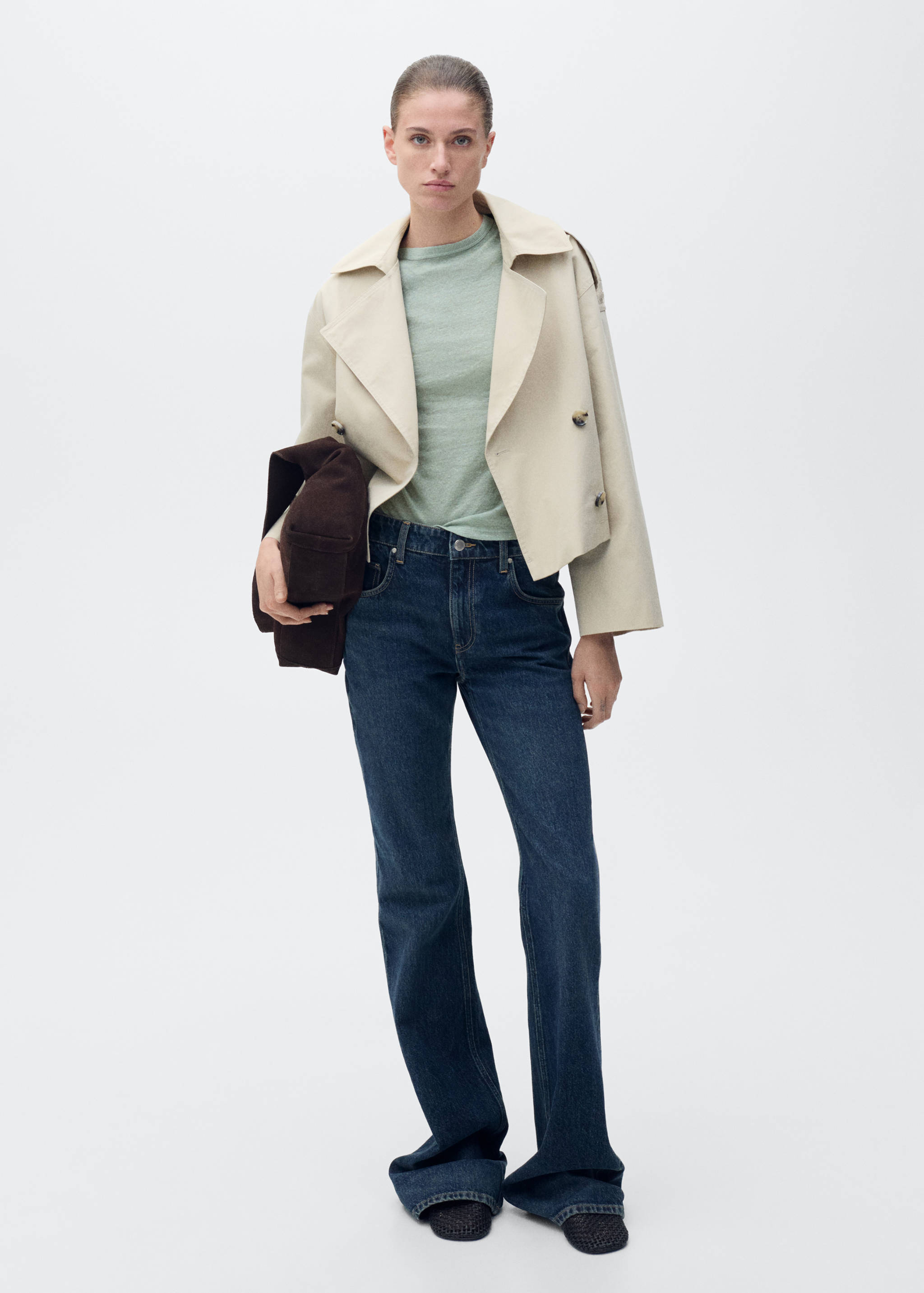 T-shirt lin cintré - Plan général