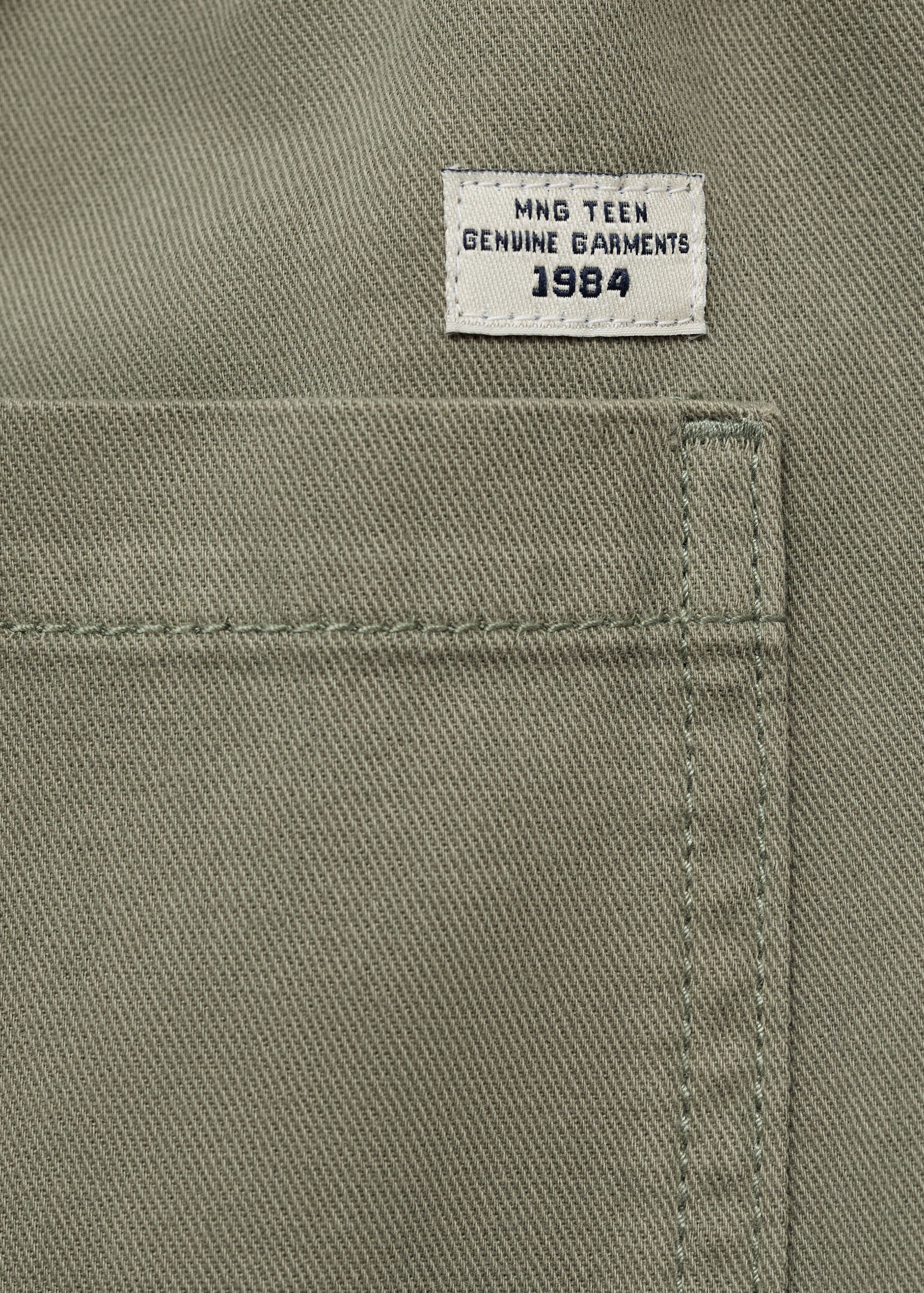 Cotton shorts with drawstring - Details of the article 0