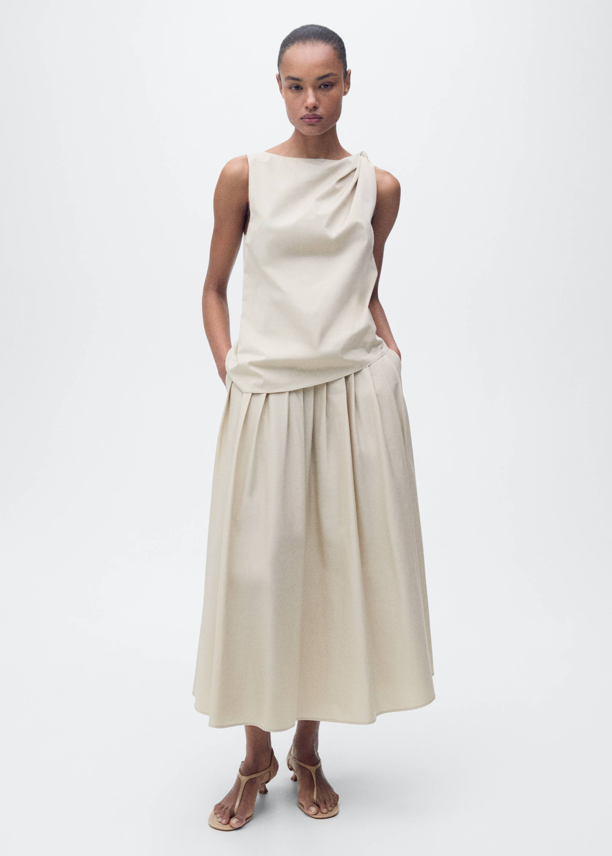 Top nó algodão - Plano geral