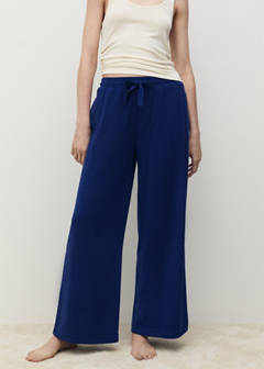 Terry cotton trousers — Dark Navy 1