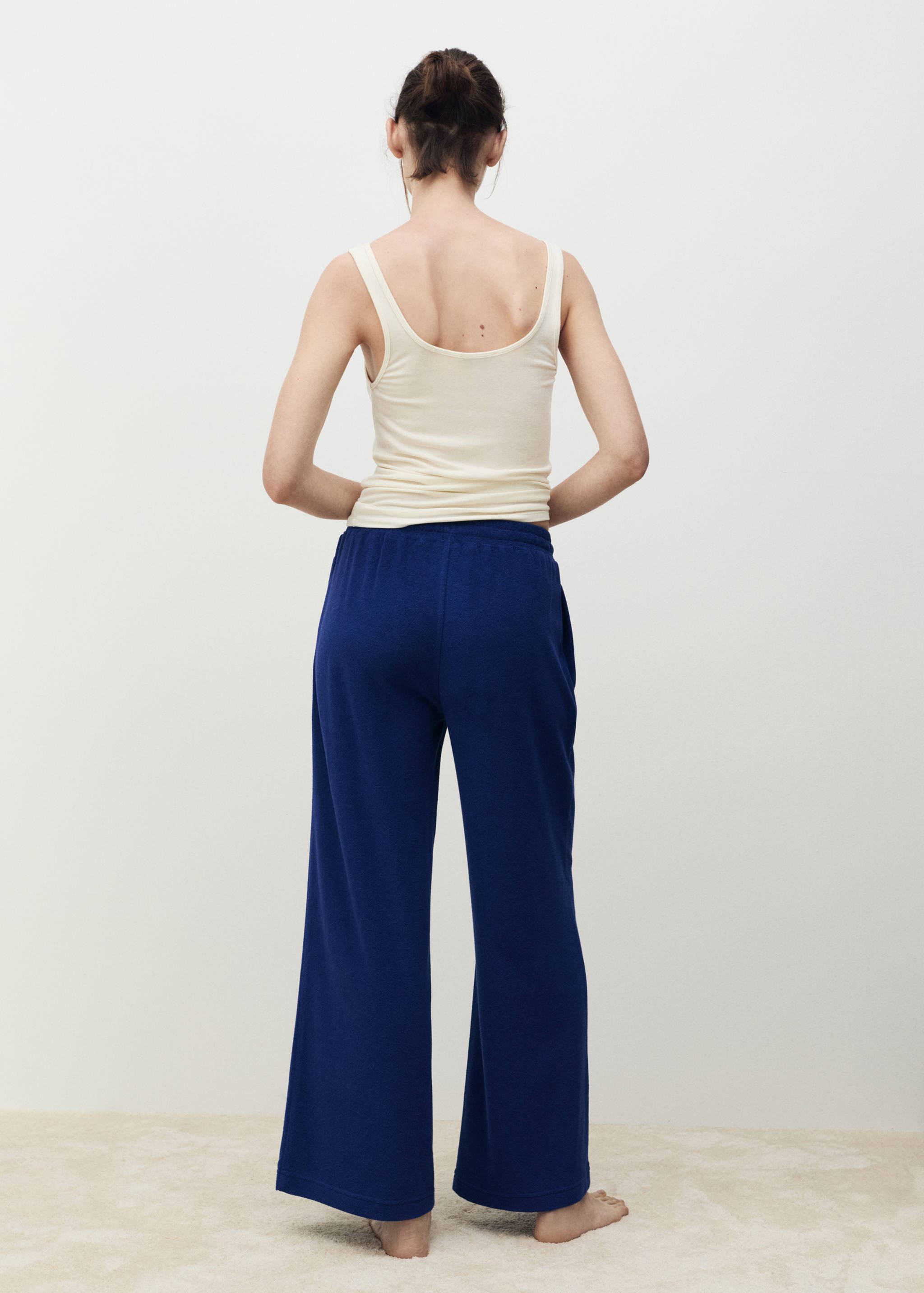 Terry cotton pants - Reverse of the article