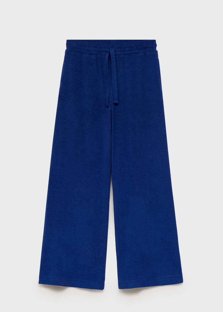 Terry cotton trousers — Dark Navy