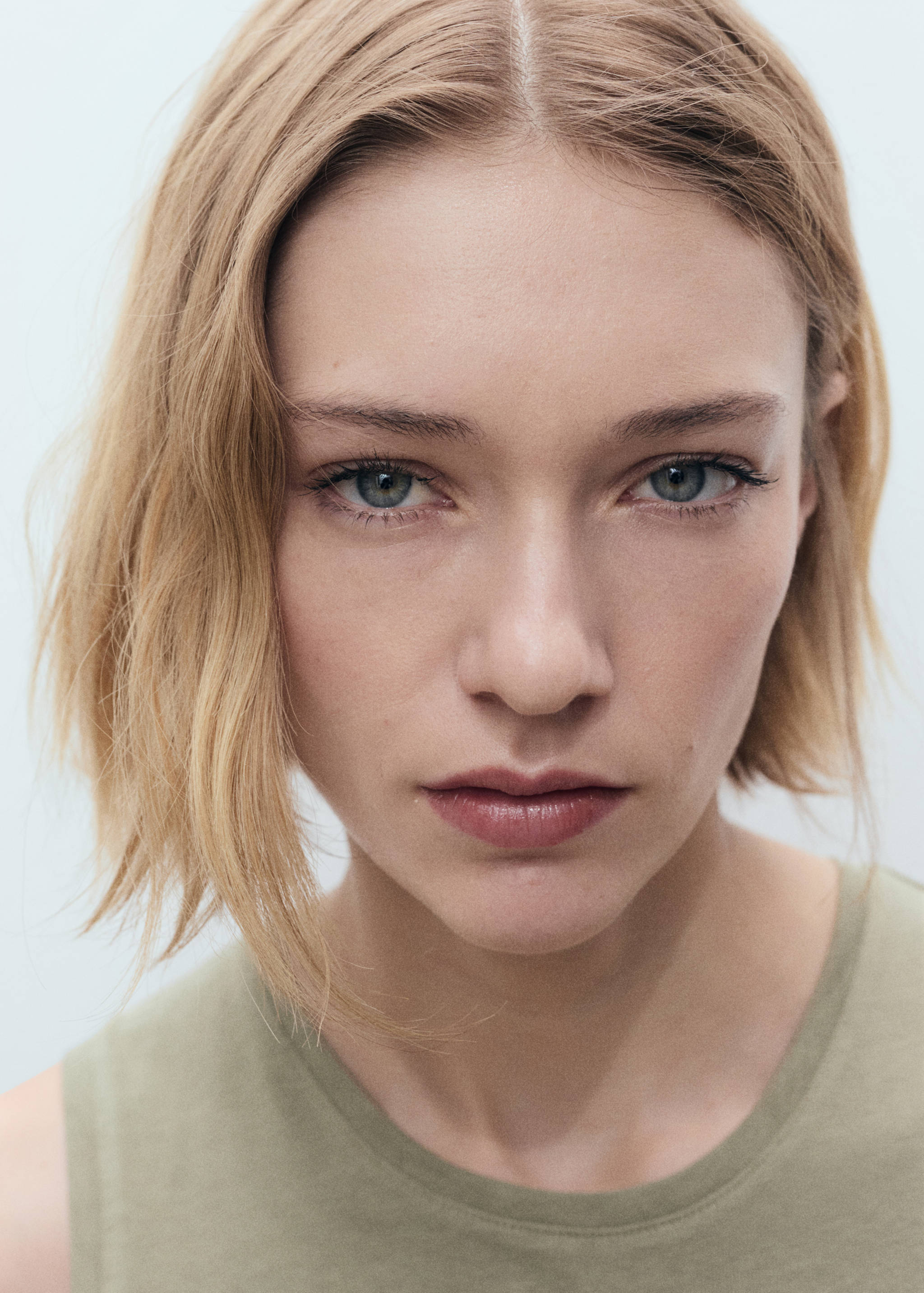 Cotton midi-dress with knot detail - Details of the article 1