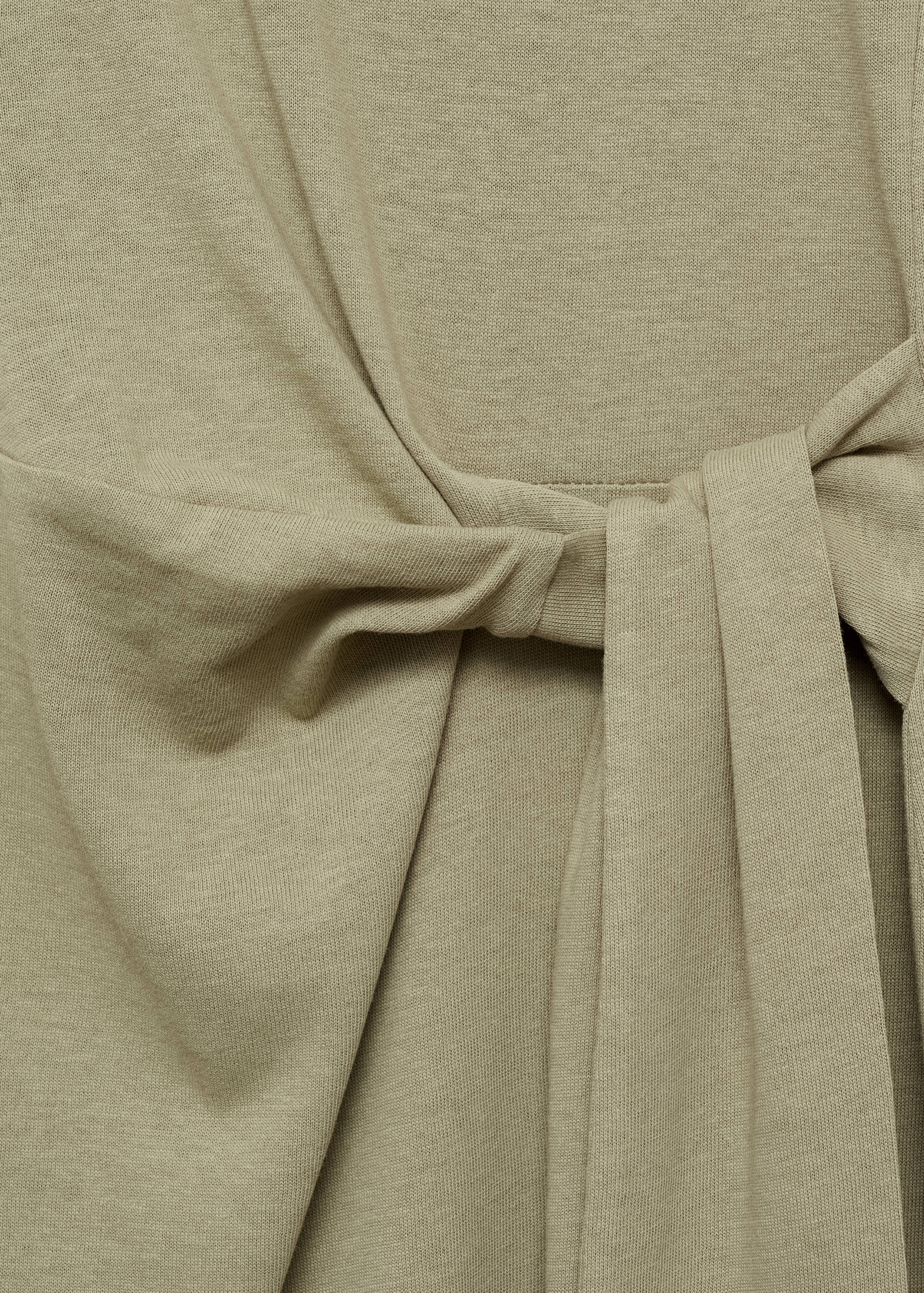 Cotton midi-dress with knot detail - Details of the article 8