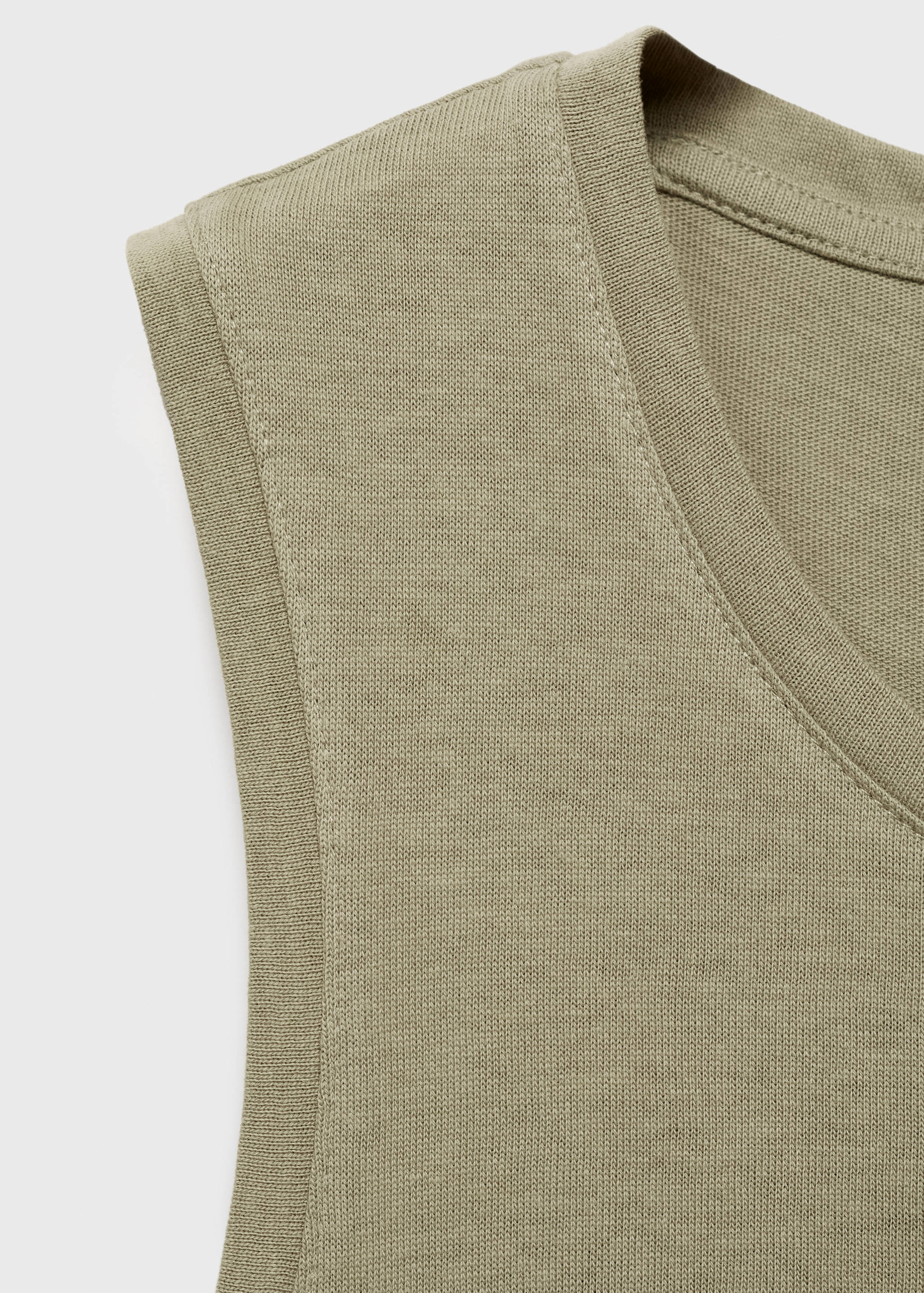 Cotton midi-dress with knot detail - Details of the article 0