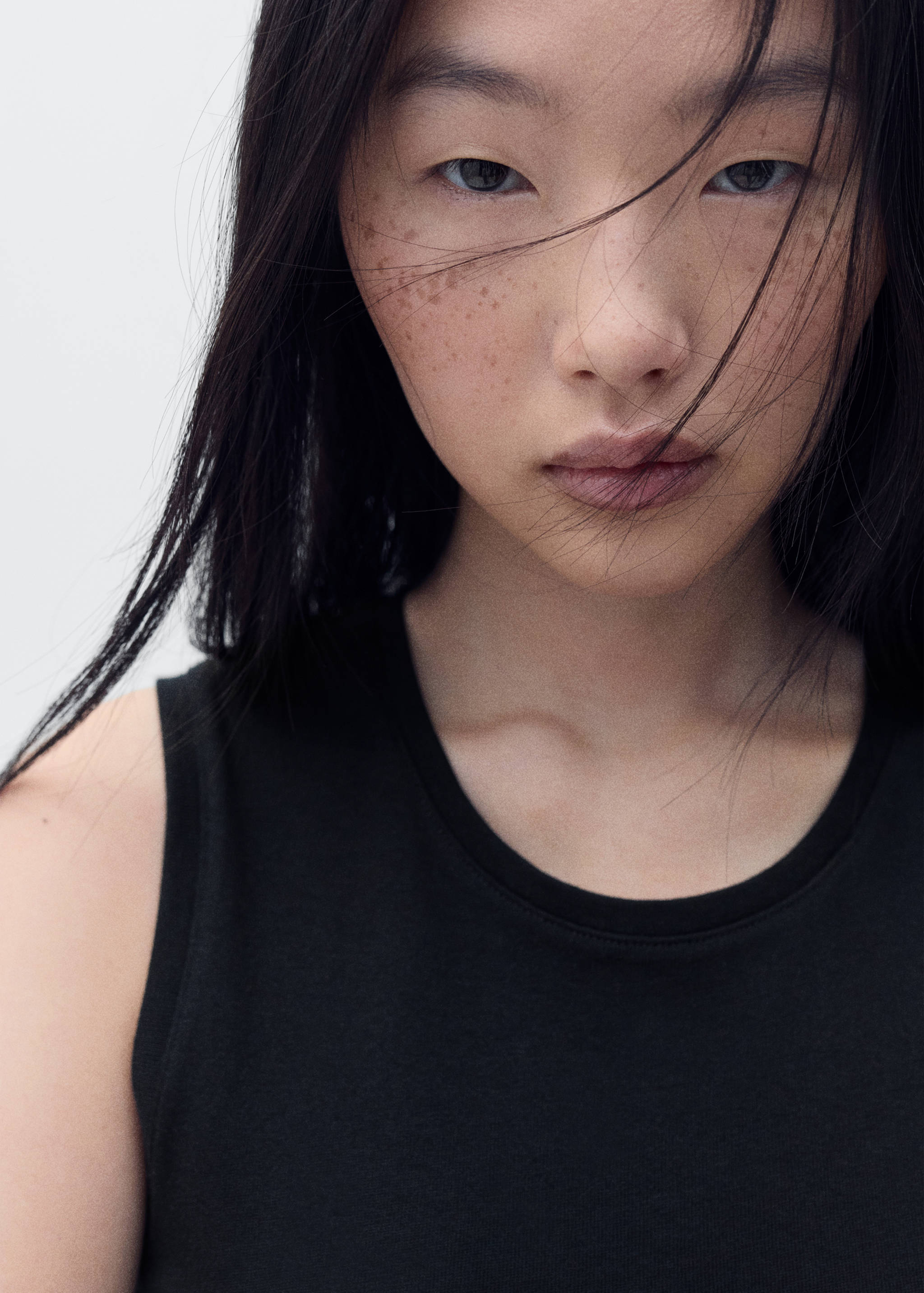 Cotton midi-dress with knot detail - Details of the article 1