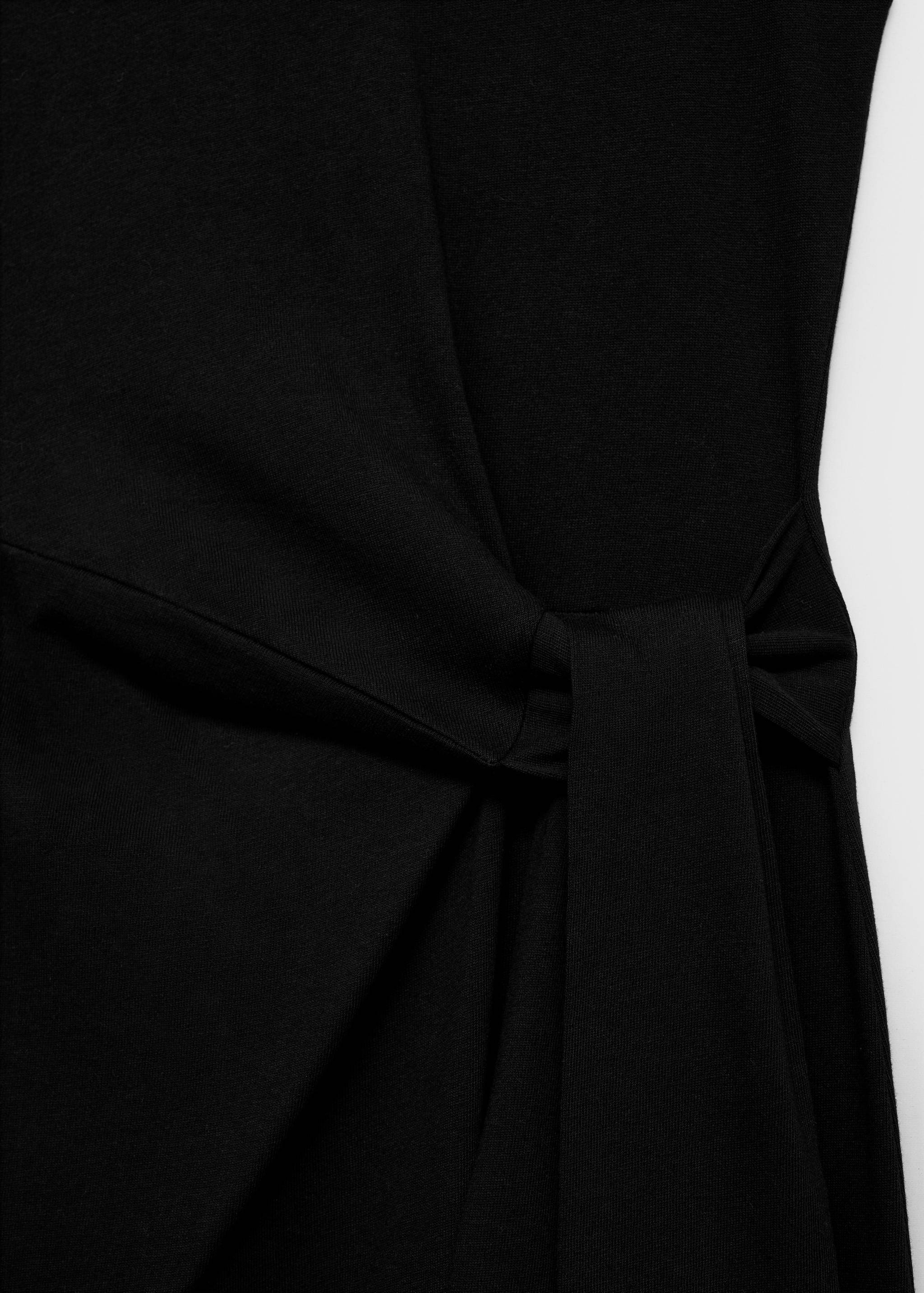 Cotton midi-dress with knot detail - Details of the article 8