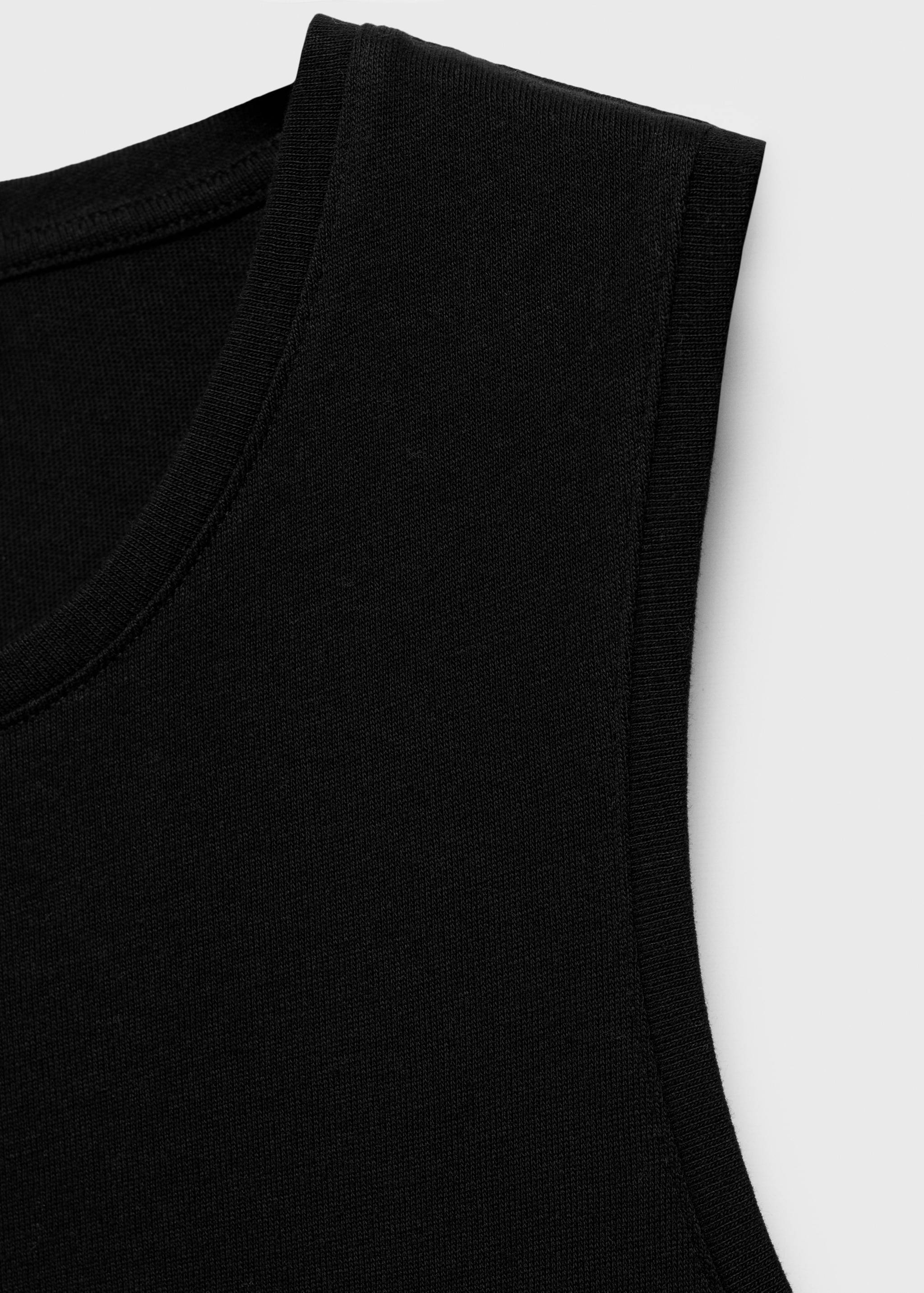 Cotton midi-dress with knot detail - Details of the article 0