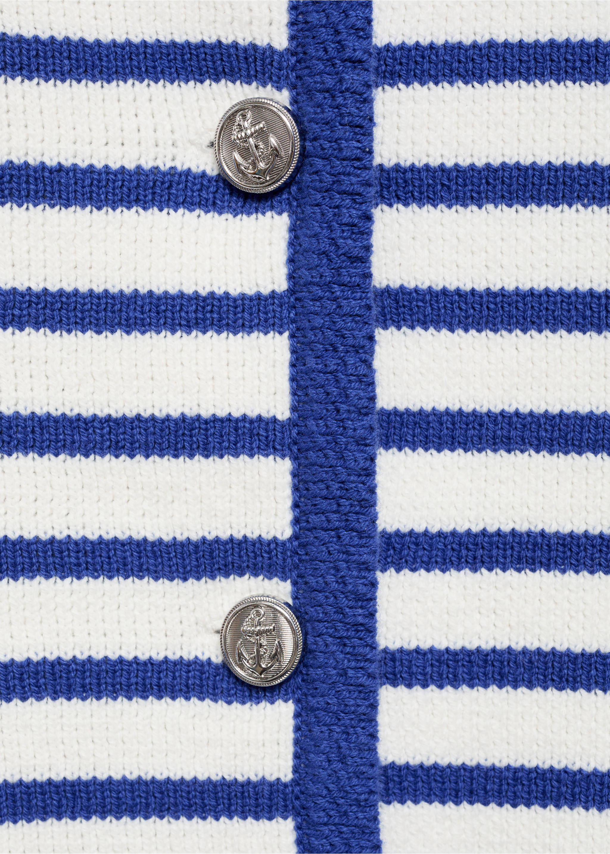 Cardigan maglia righe - Dettaglio dell'articolo 0, Blu. Ref: 87077179-00.