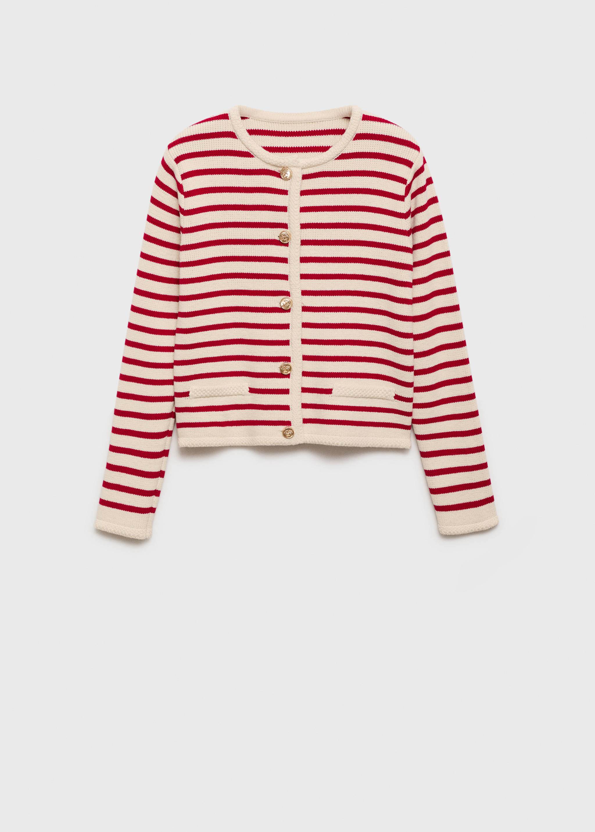 Stripped knit cardigan - Article without model